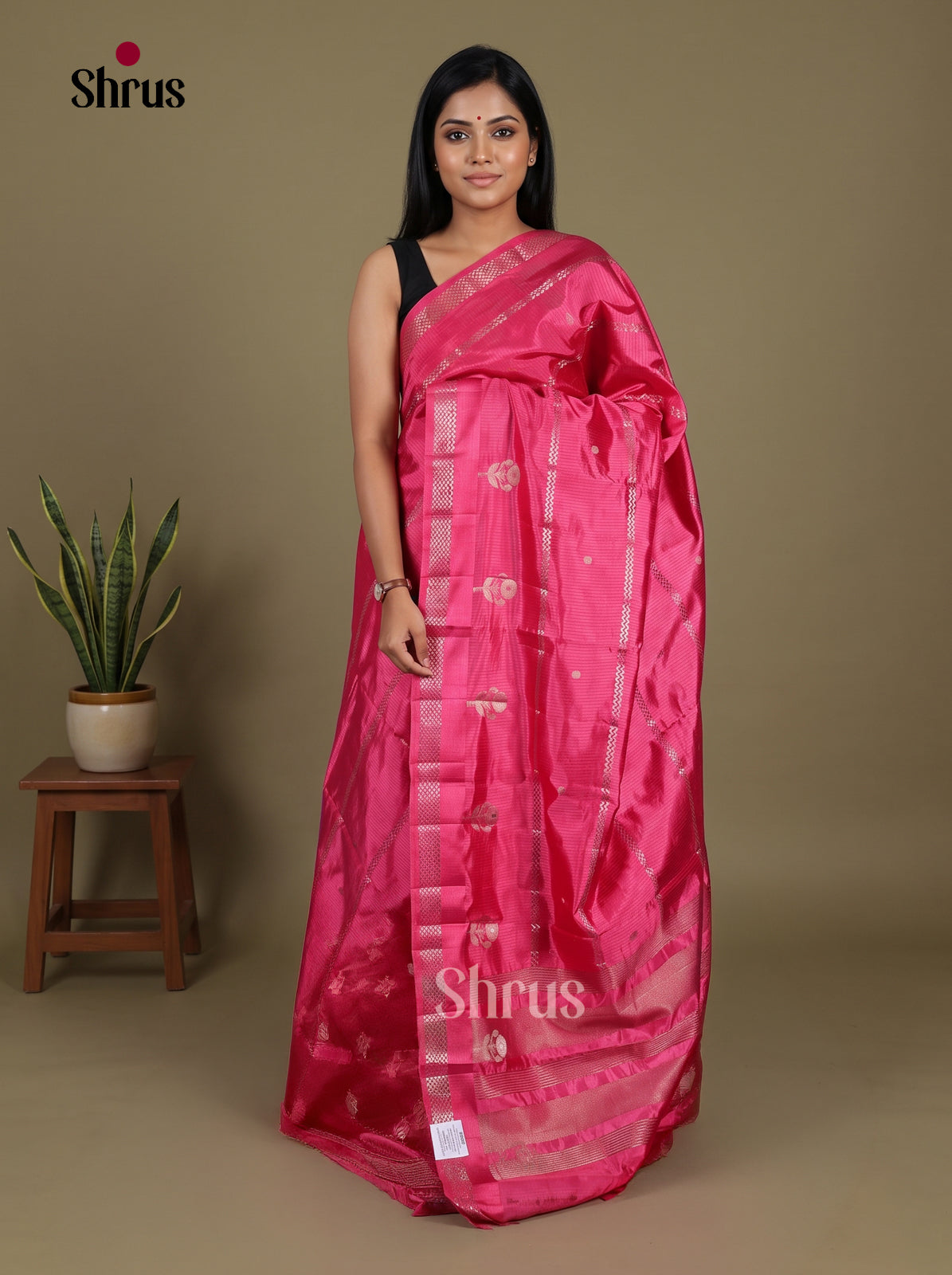 Semi Rawsilk Saree - EI07220