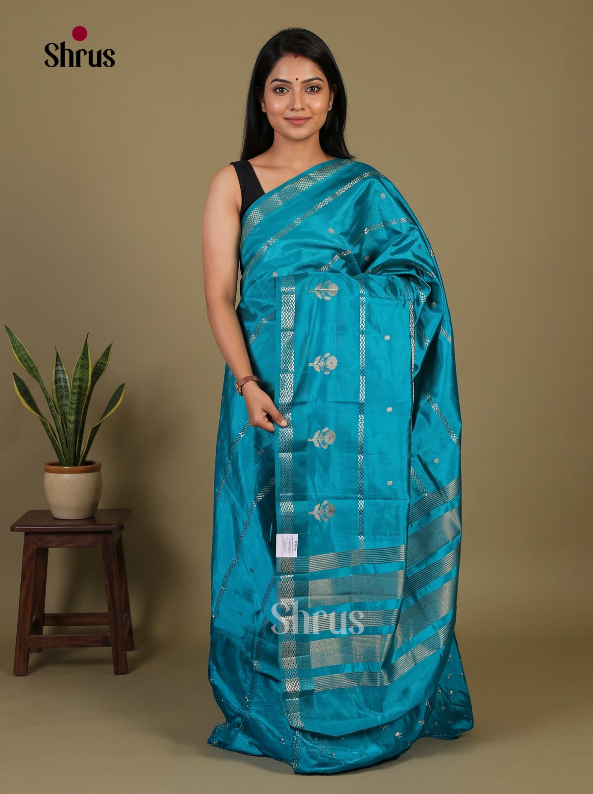 Semi Rawsilk Saree - EI07223