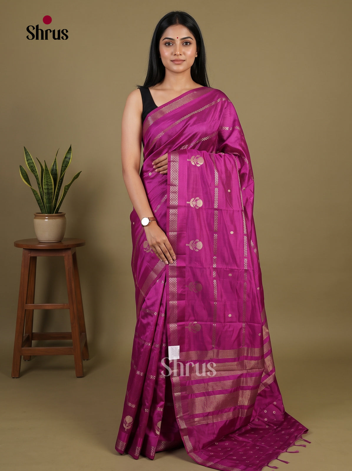 Semi Rawsilk Saree - EI07229