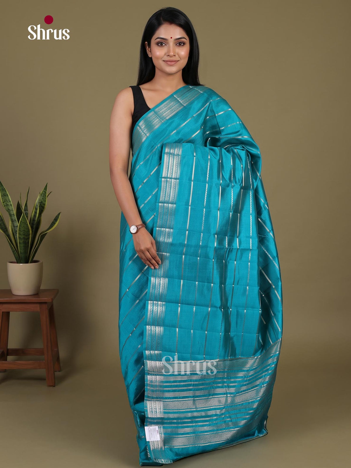 Semi Rawsilk Saree - EI07254