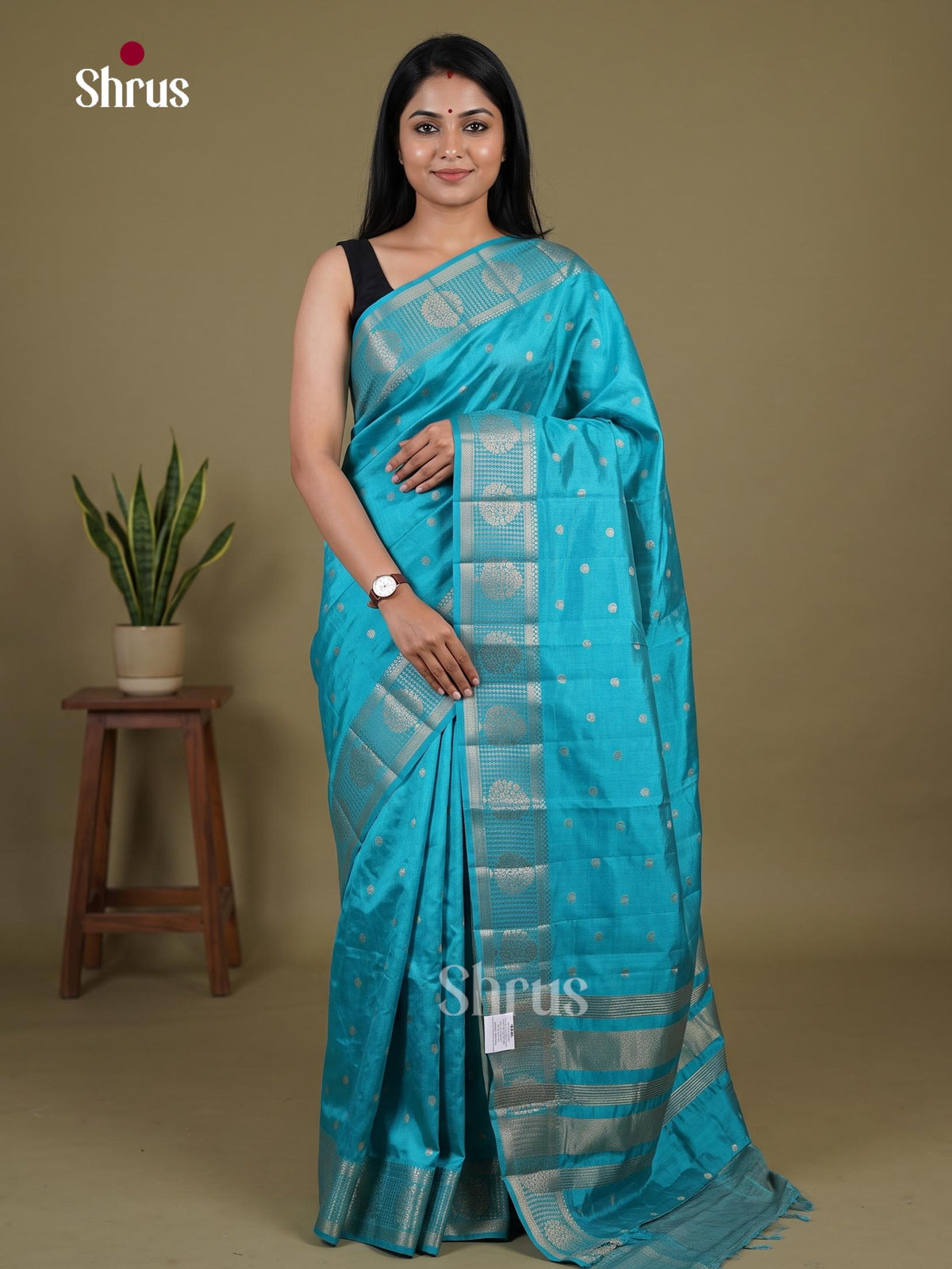 Semi Rawsilk Saree - EI07266