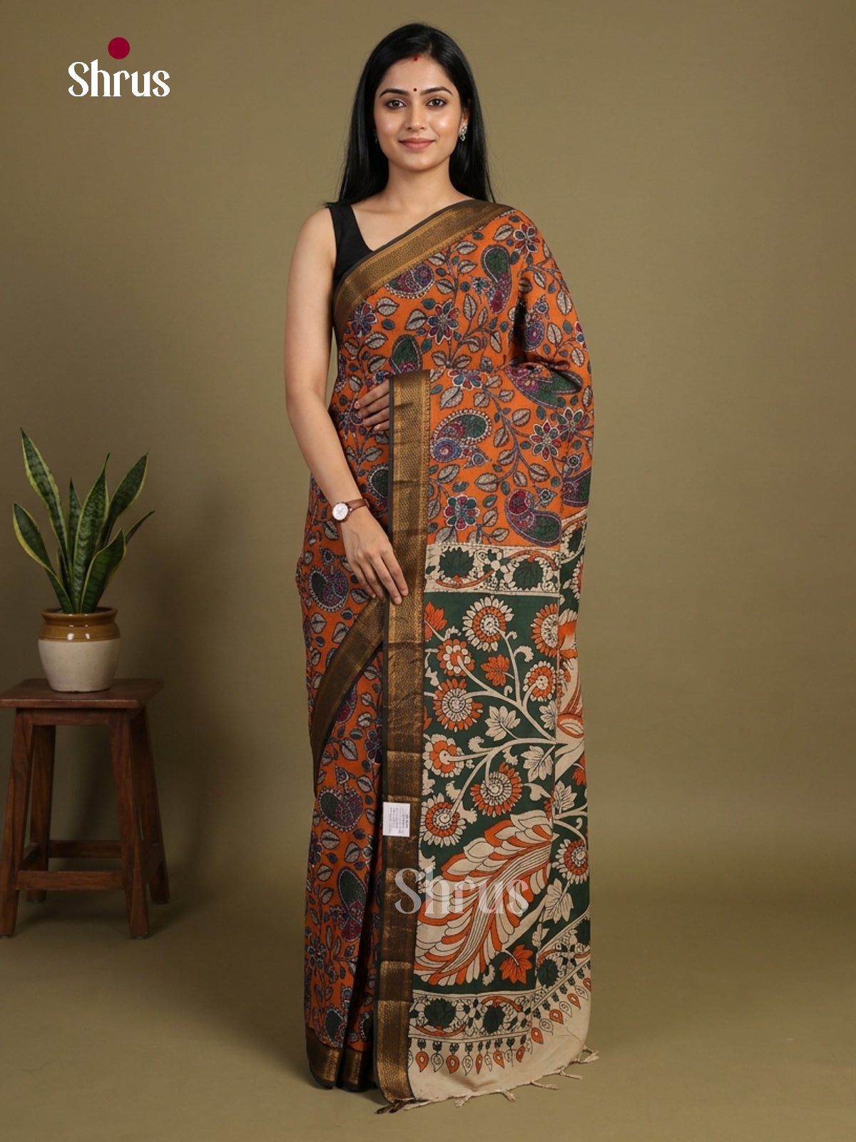 chennur-kalamkari Saree - EI07448