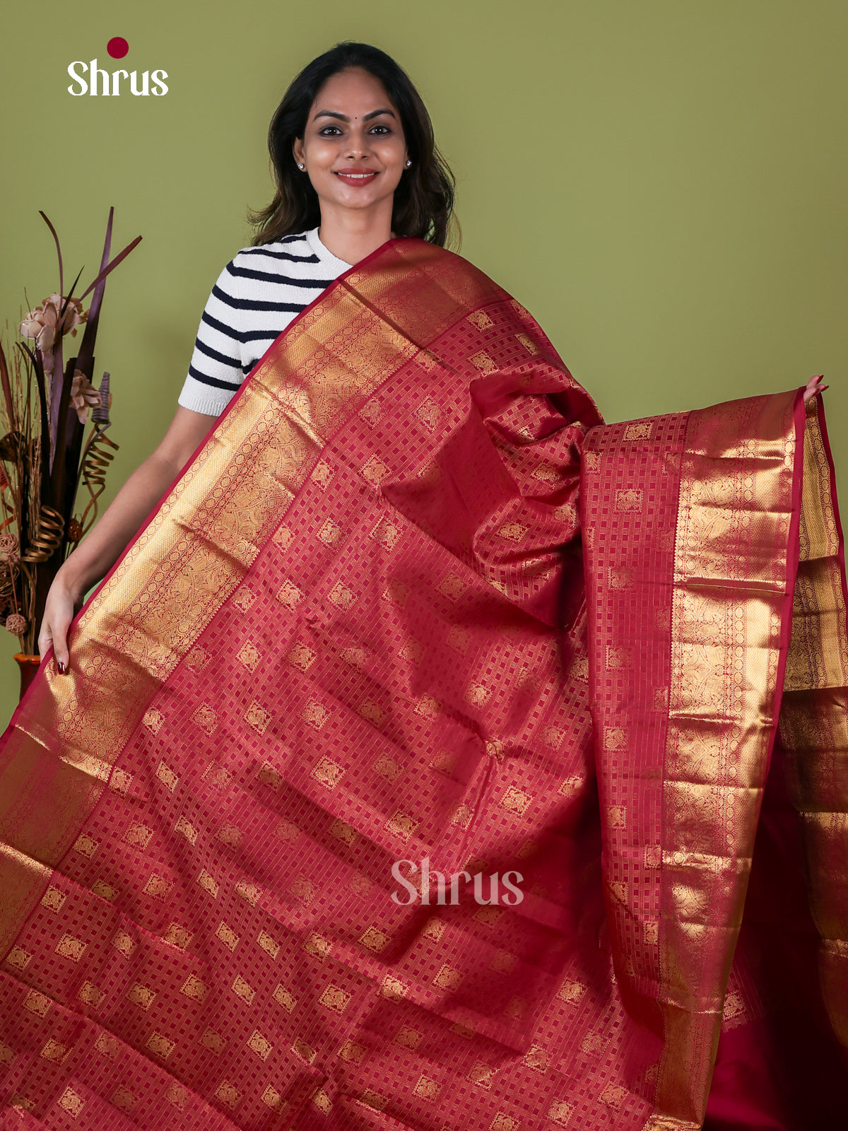 Kanchipuram silk Saree - EI08011
