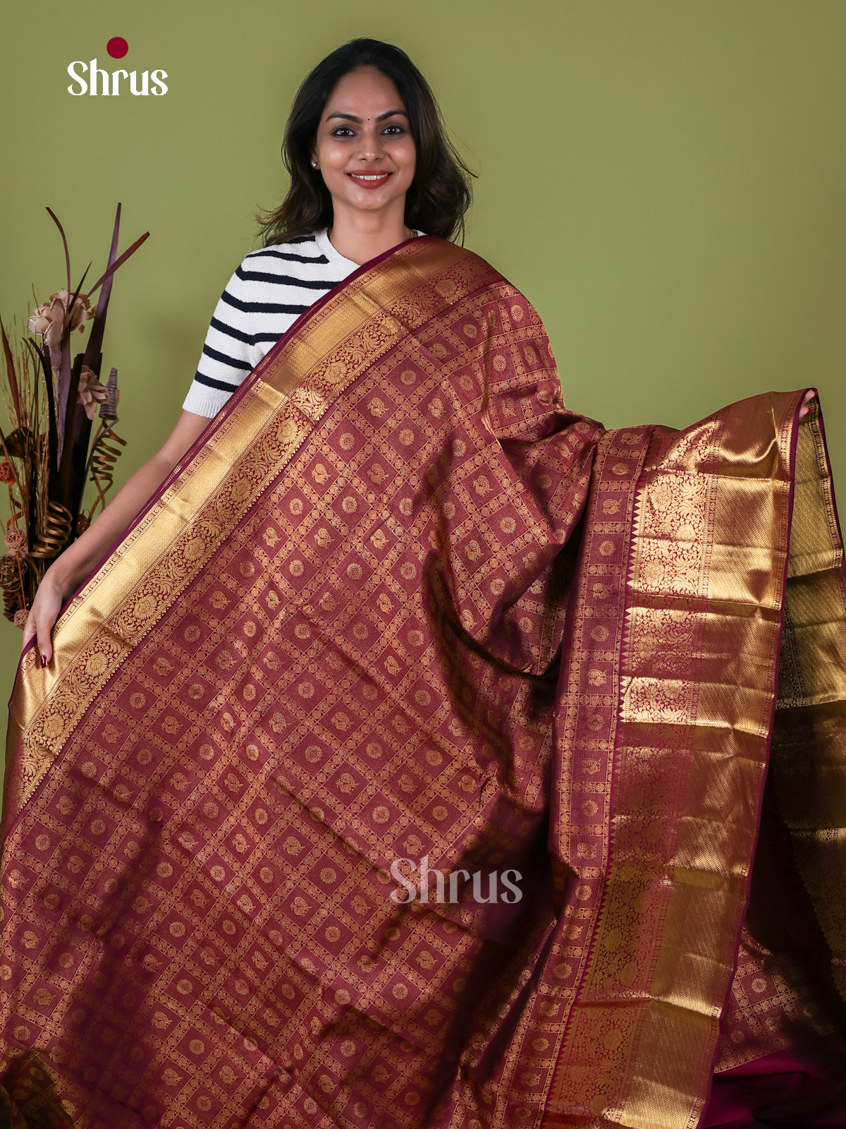 Kanchipuram silk Saree - EI08012