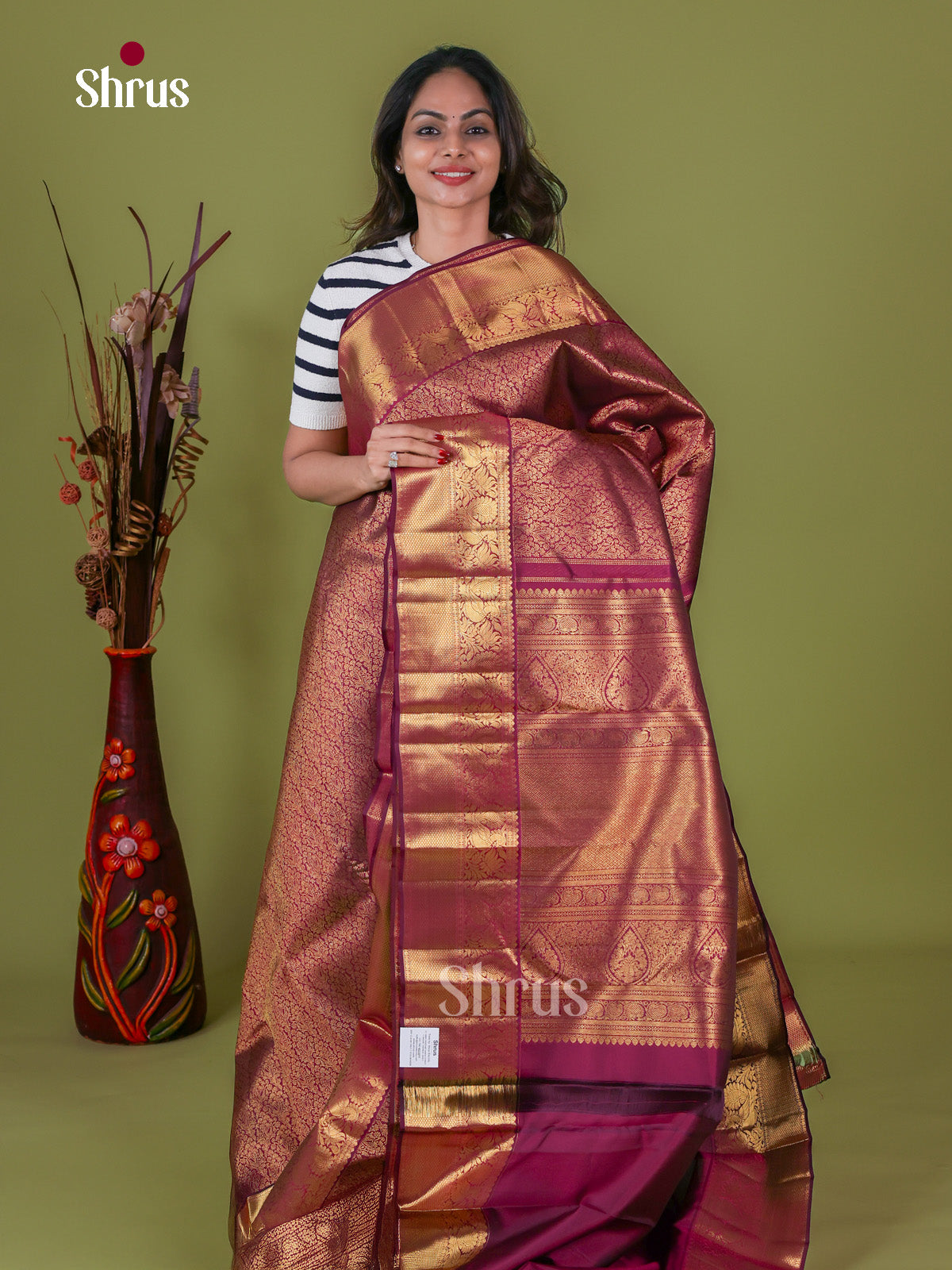 Kanchipuram silk Saree - EI08014