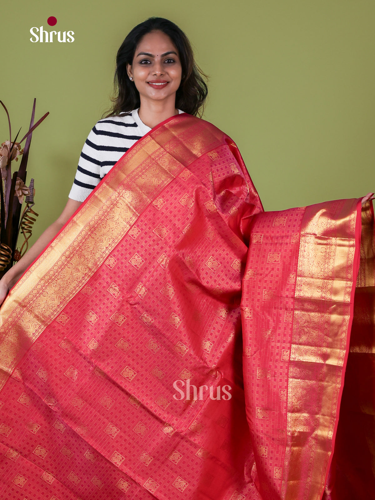 Kanchipuram silk Saree - EI08015