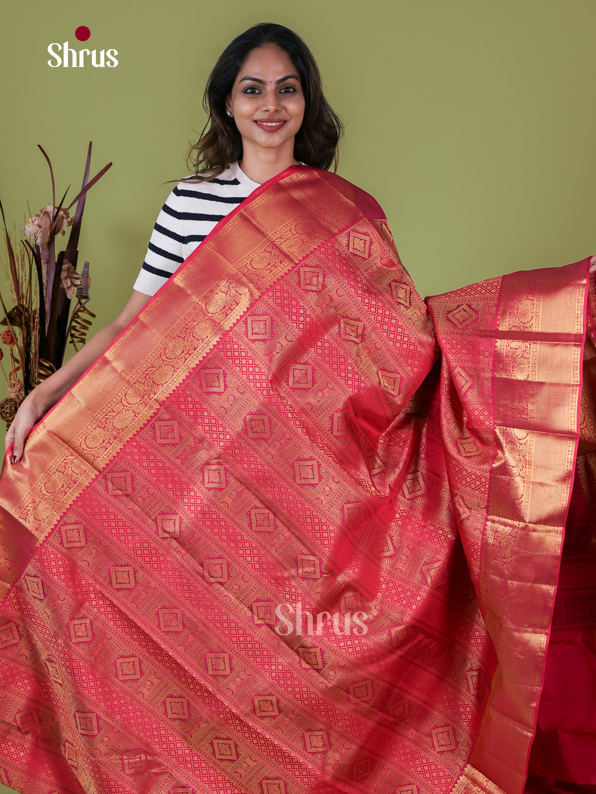 Kanchipuram silk Saree - EI08021