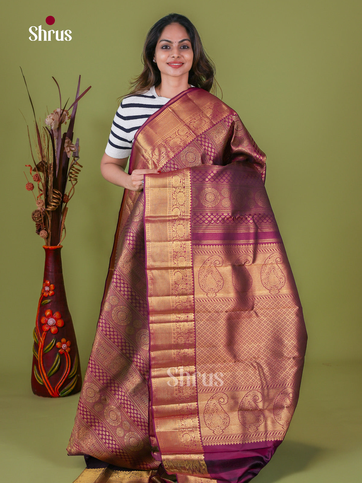 Kanchipuram silk Saree - EI08032