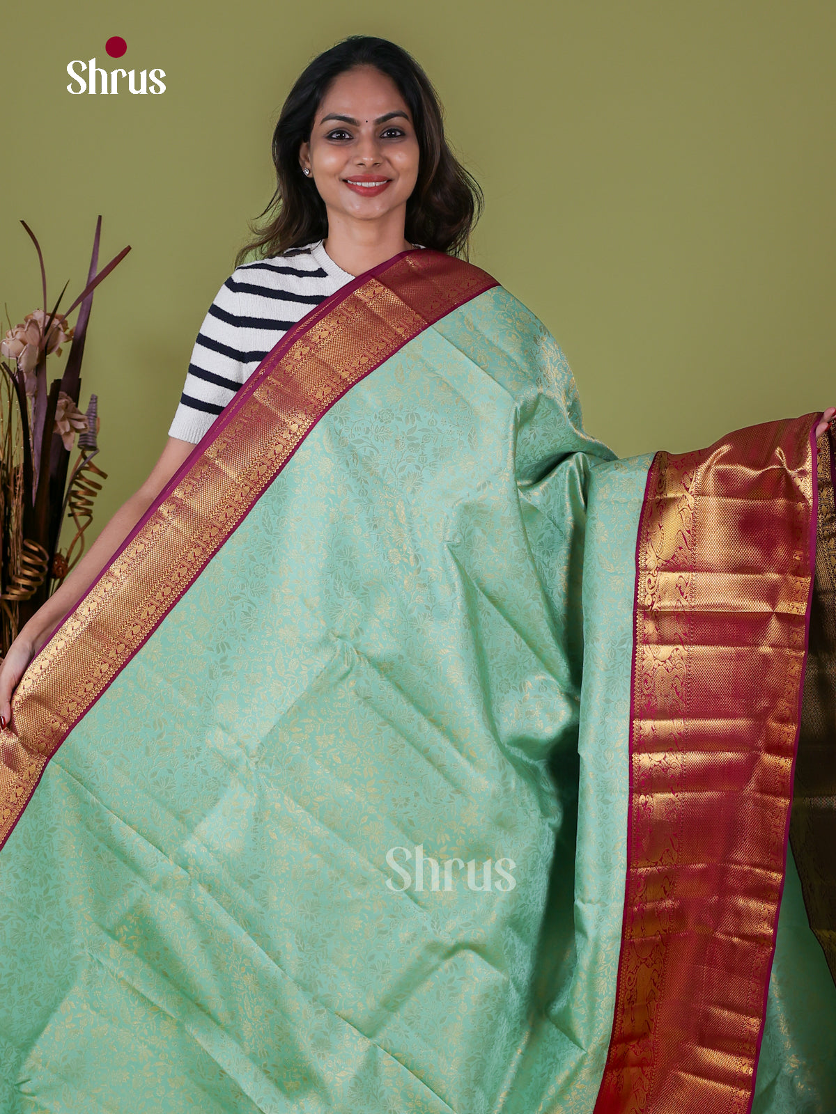 Kanchipuram silk Saree - EI08111