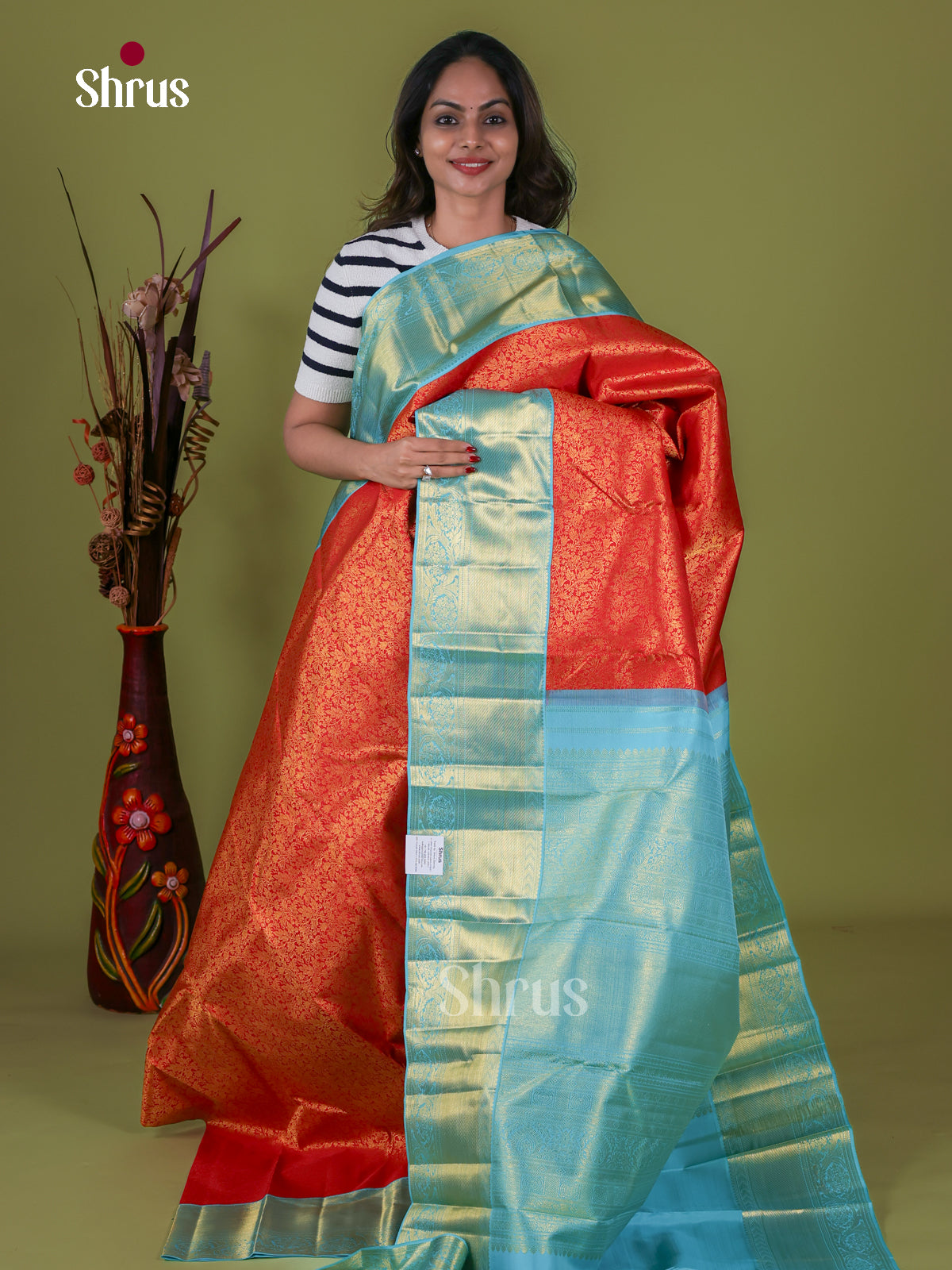Kanchipuram silk Saree - EI08113
