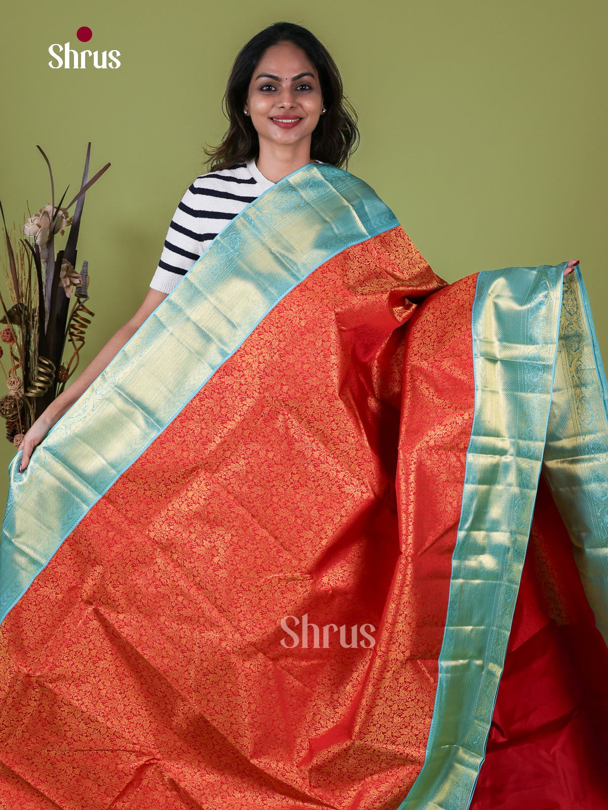 Kanchipuram silk Saree - EI08113