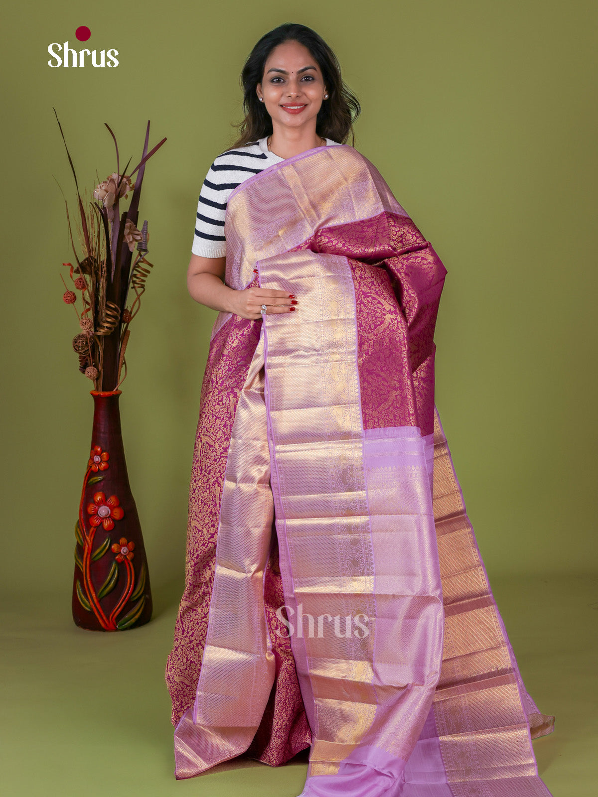 Kanchipuram silk Saree - EI08115