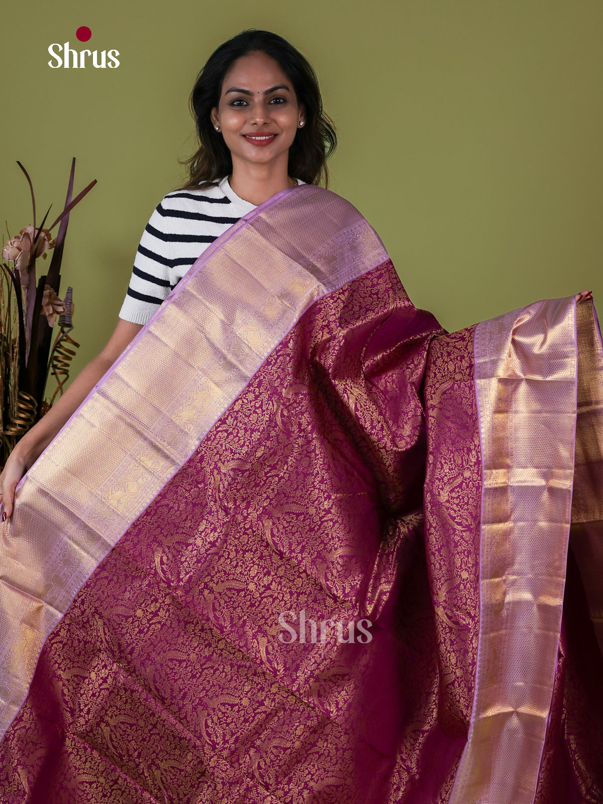 Kanchipuram silk Saree - EI08115