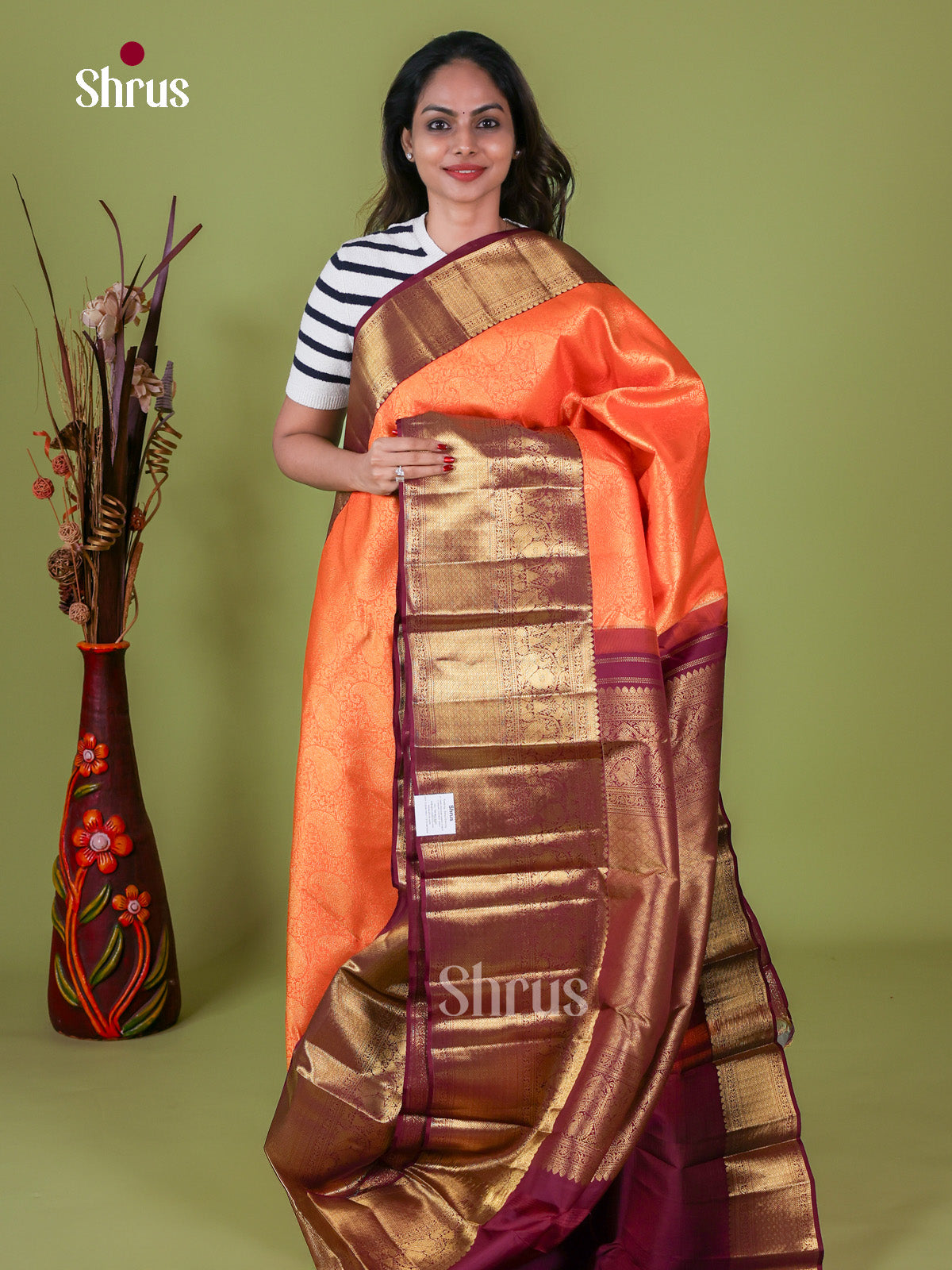 Kanchipuram silk Saree - EI08125
