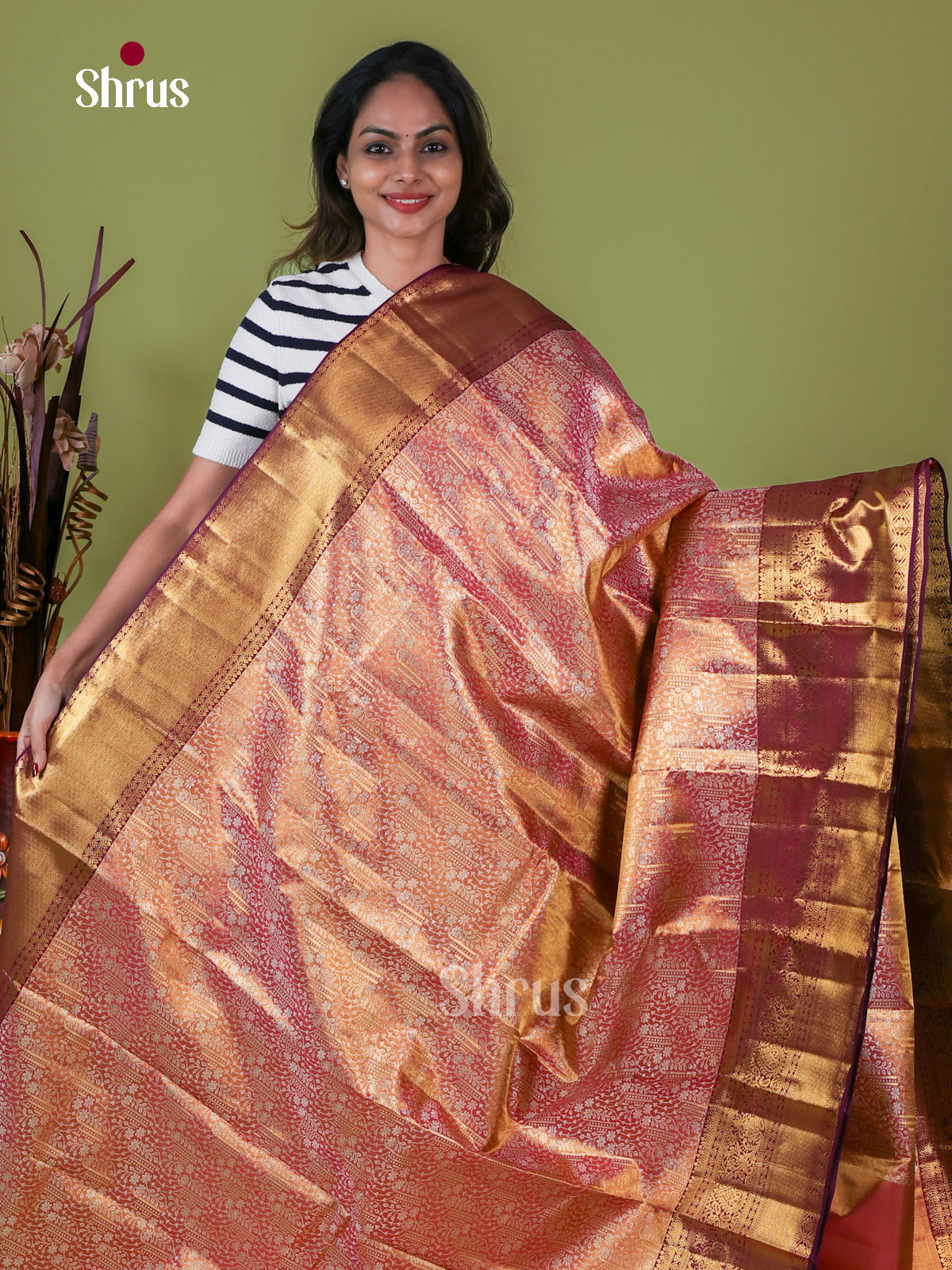 Kanchipuram silk Saree - EI08176