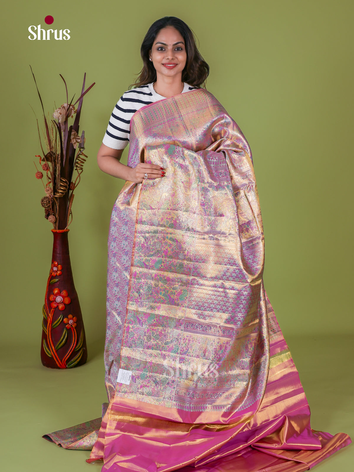 Kanchipuram silk Saree - EI08195