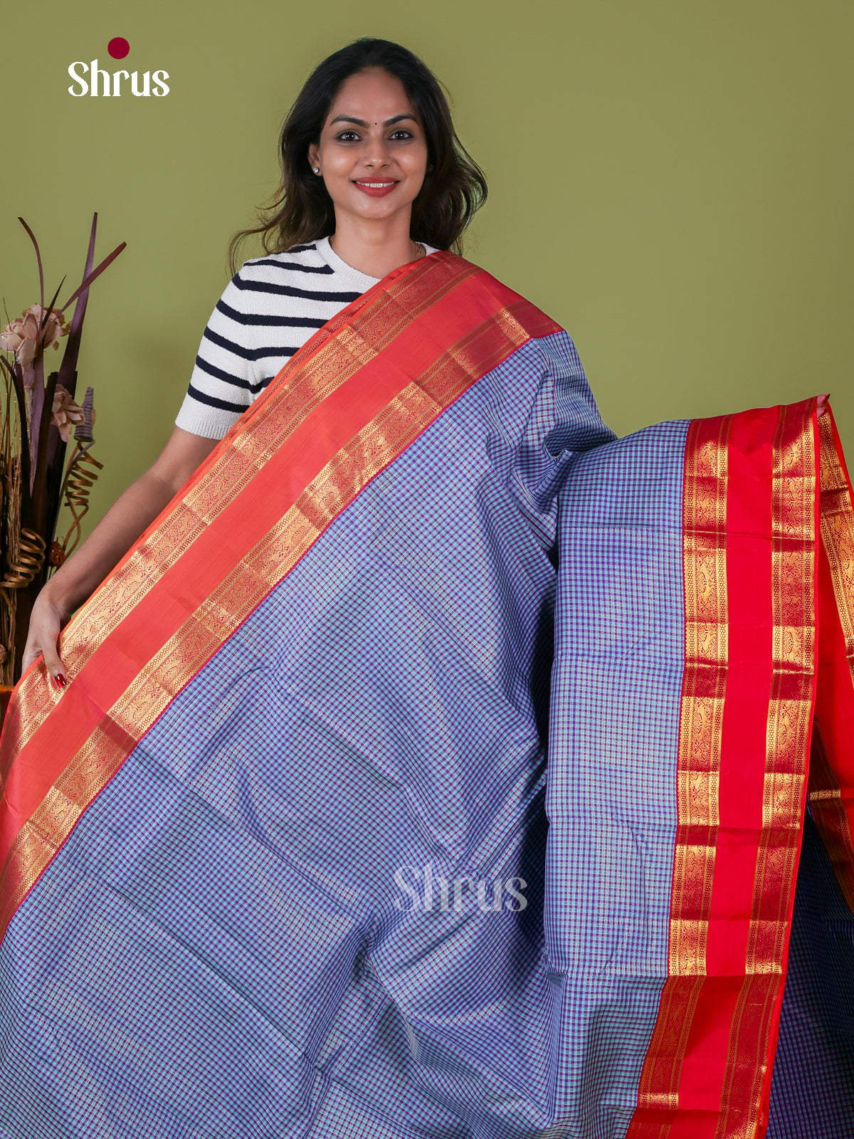 Kanchipuram silk Saree - EI08277
