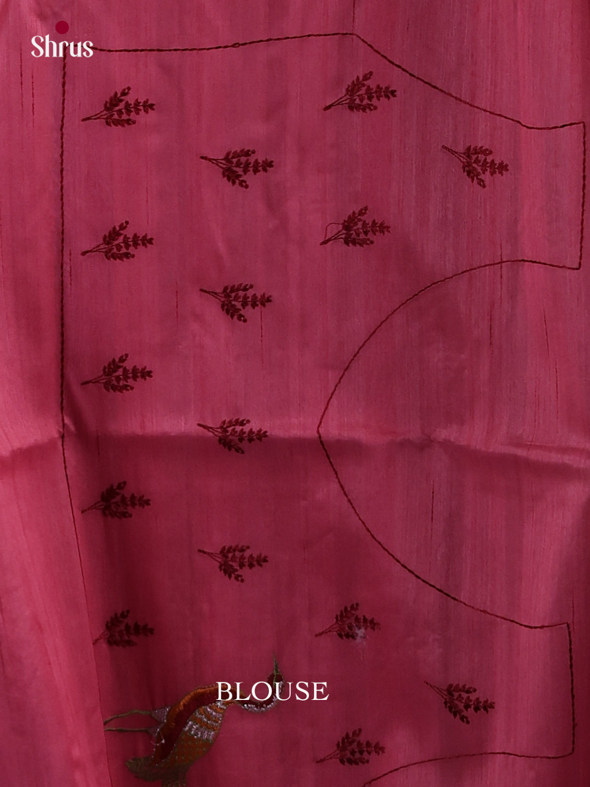 Semi Rawsilk Embroidery Saree - EI10091