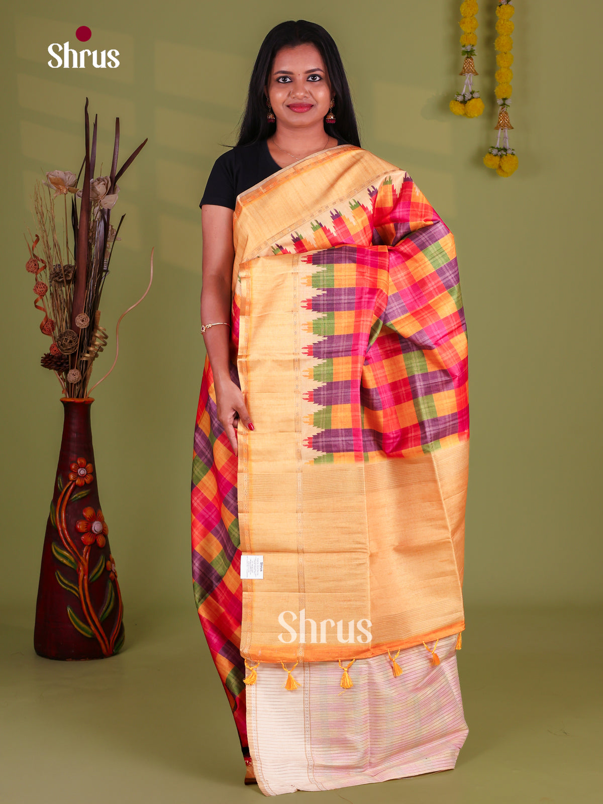 Semi Tussar Saree - EI10613