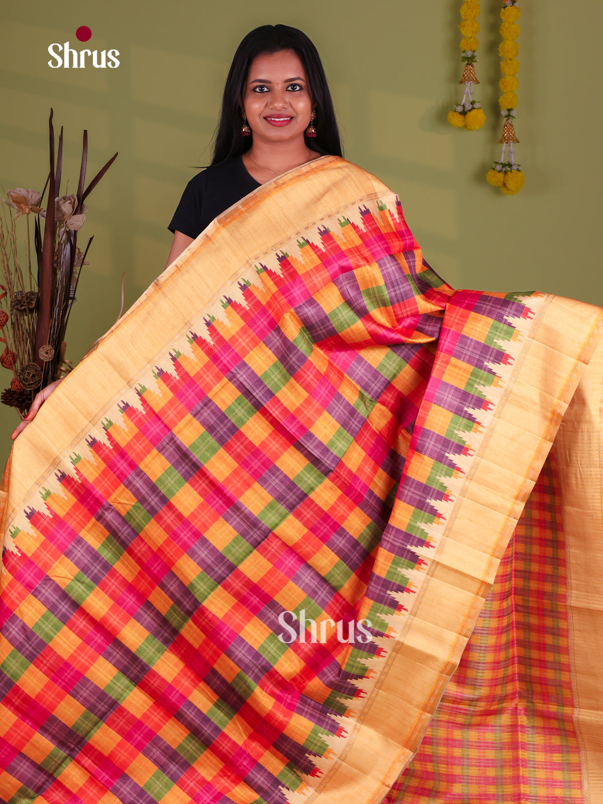 Semi Tussar Saree - EI10613