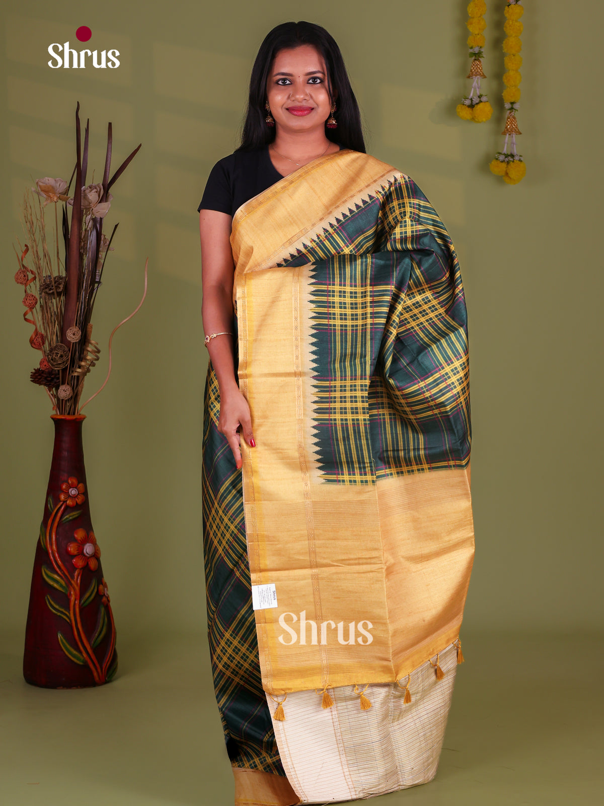 Semi Tussar Saree - EI10614