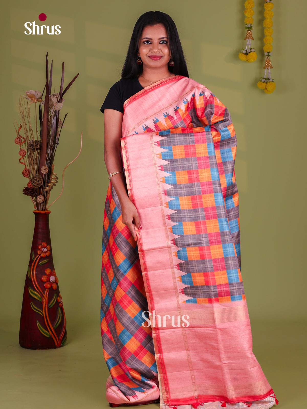 Semi Tussar Saree - EI10623