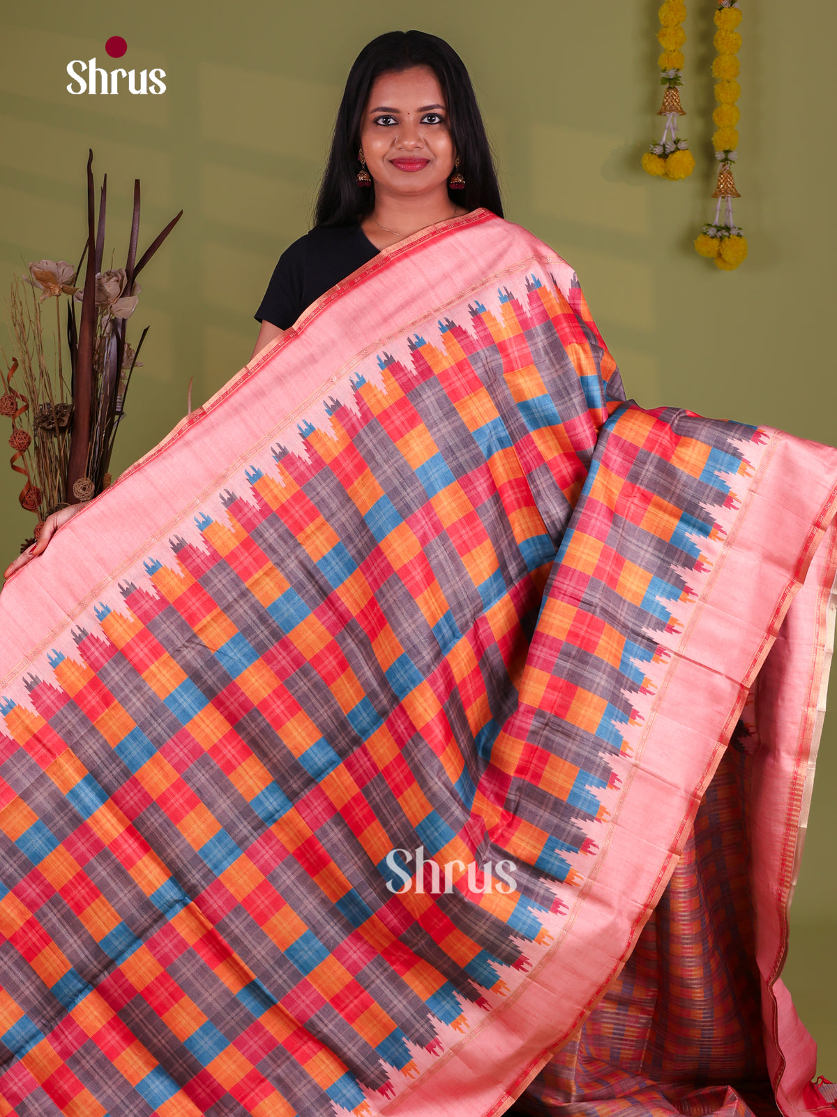 Semi Tussar Saree - EI10623