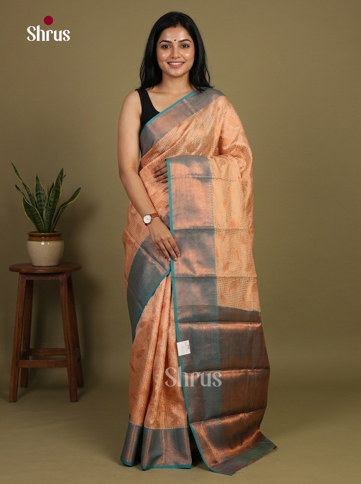 Semi Kanchipuram Saree - EI12024