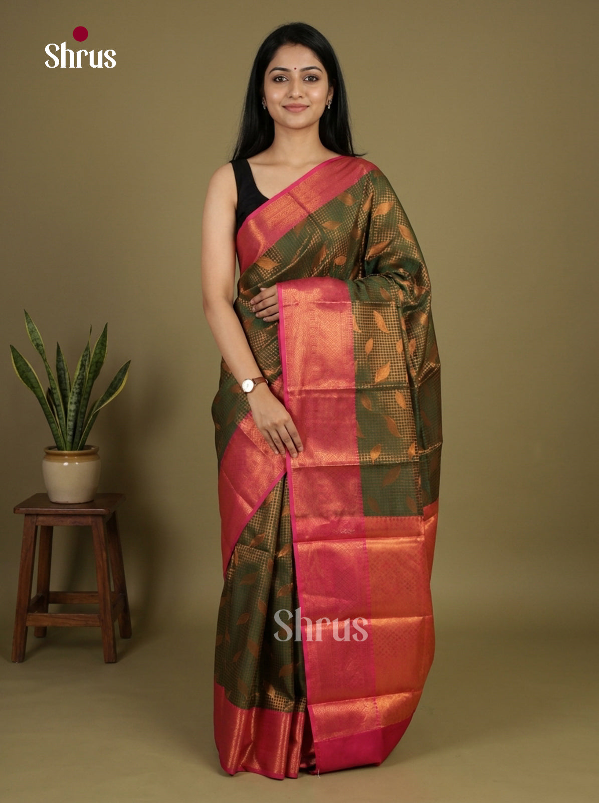 Semi Kanchipuram Saree - EI12026