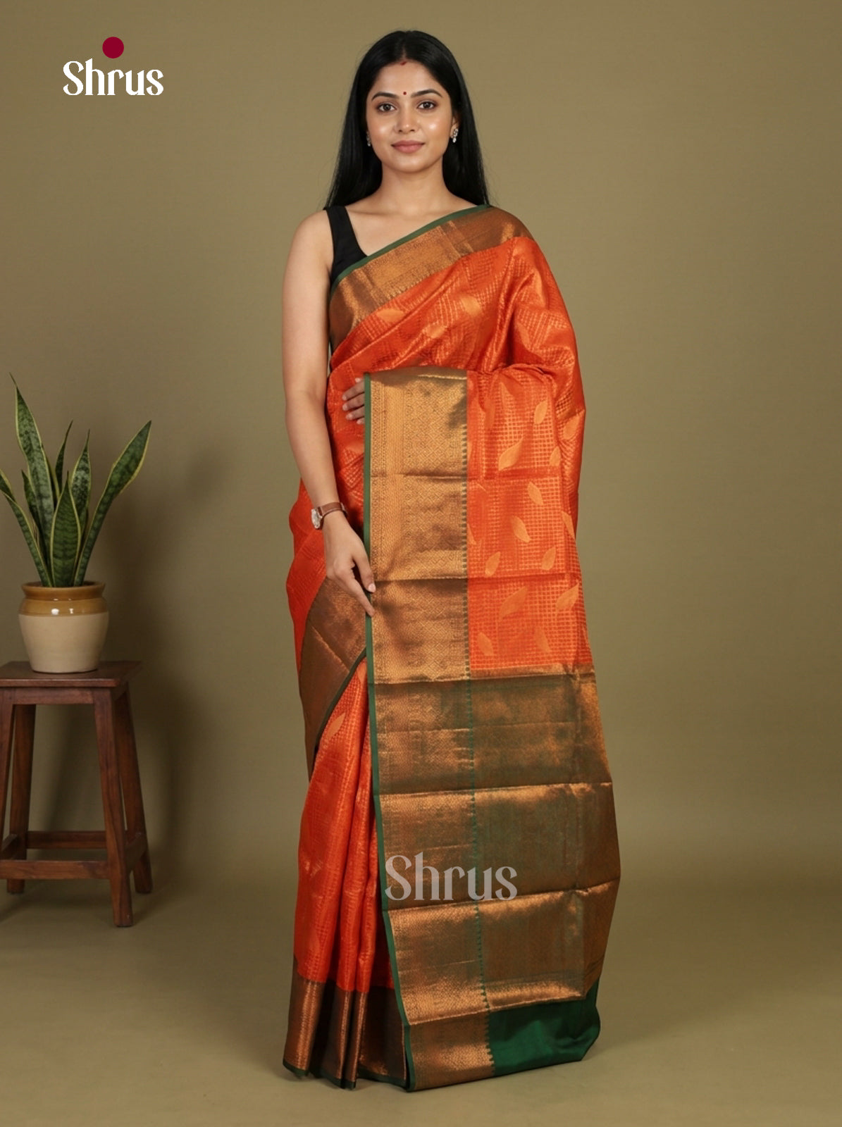 Semi Kanchipuram Saree - EI12033