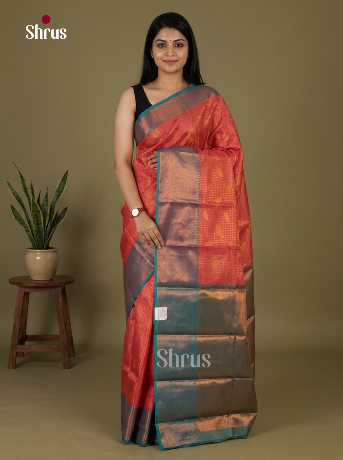 Semi Kanchipuram Saree - EI12034
