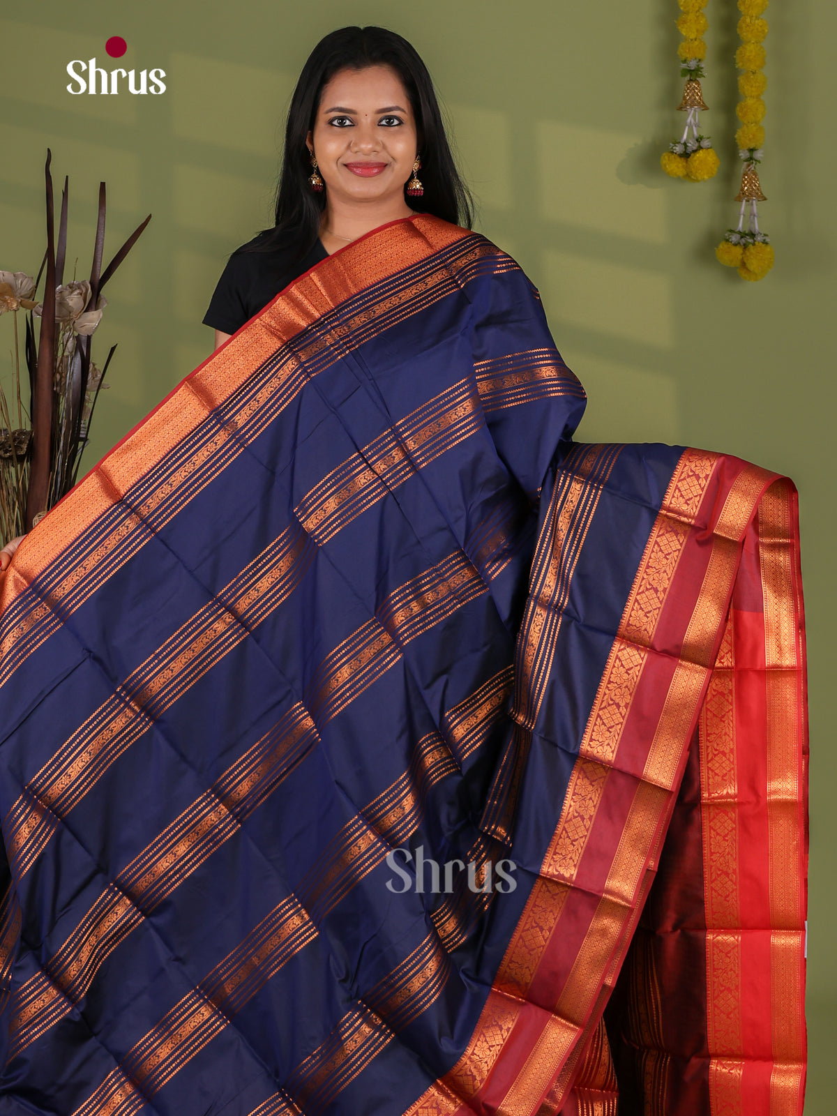 Semi Kanchipuram Saree - EI12120