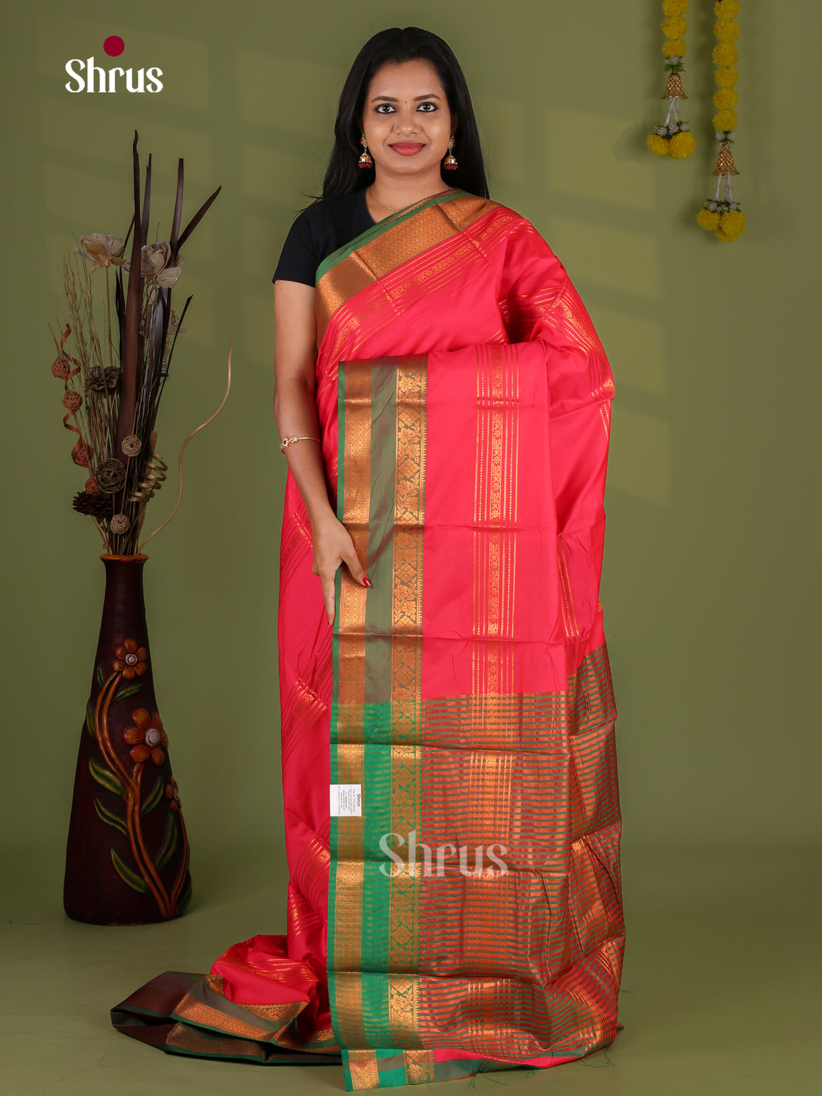 Semi Kanchipuram Saree - EI12122