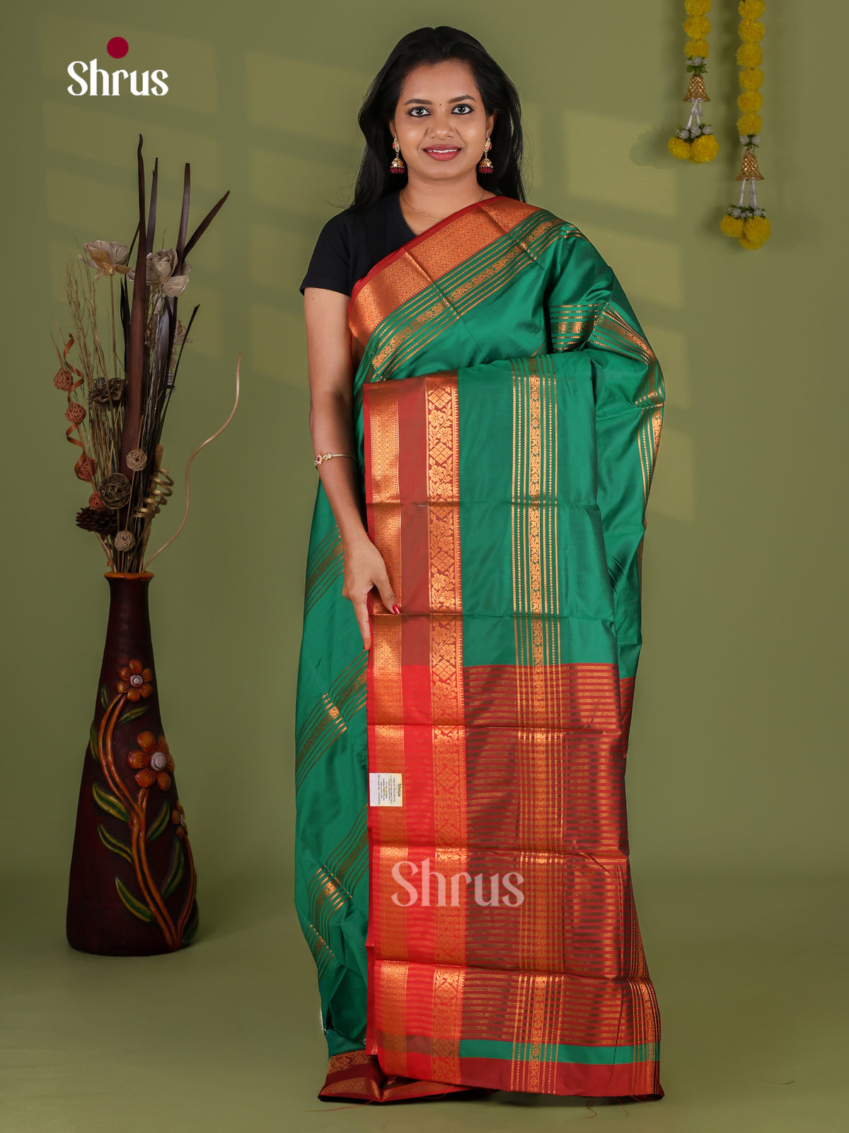 Semi Kanchipuram Saree - EI12123