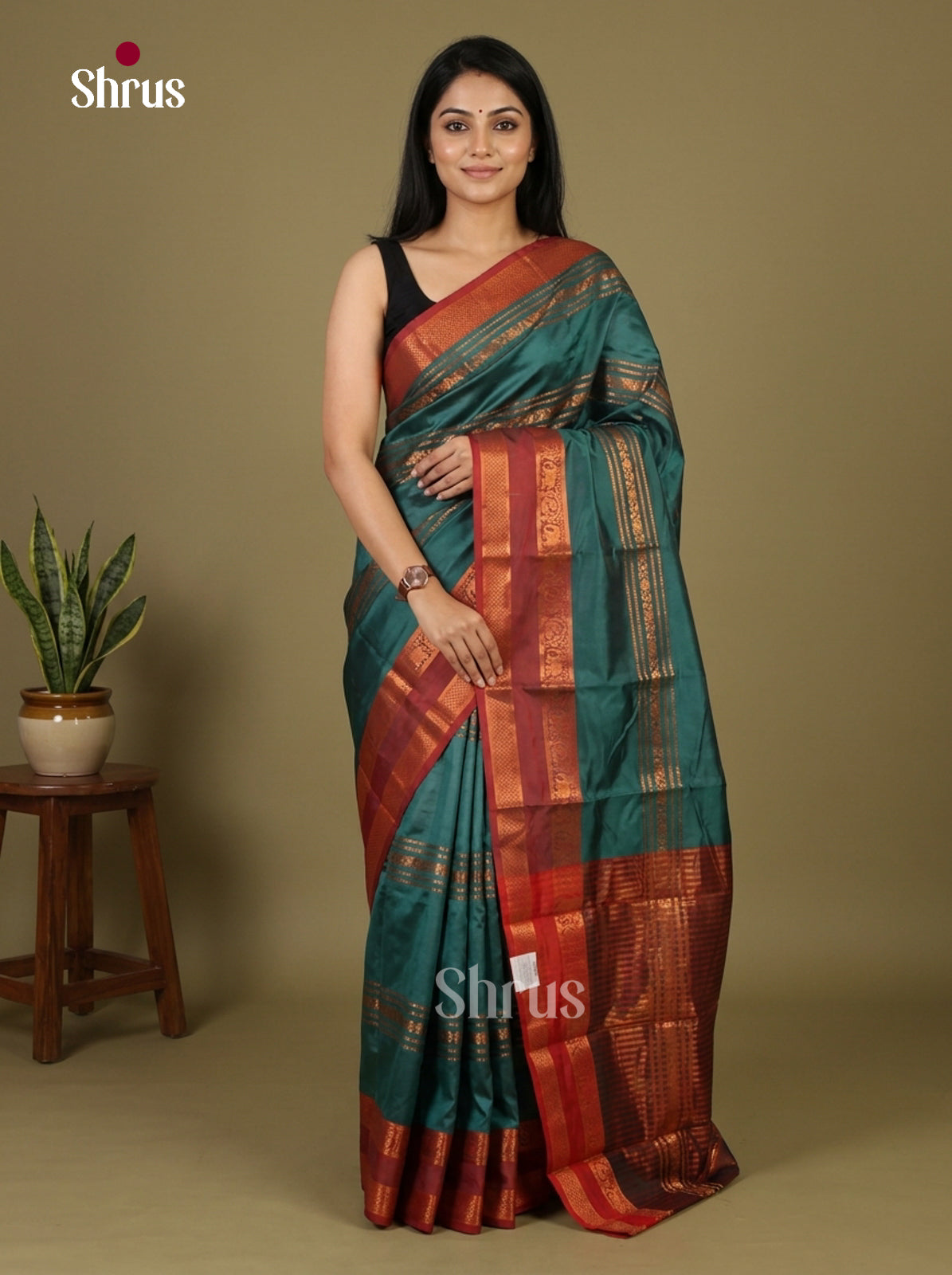 Semi Kanchipuram Saree - EI12130
