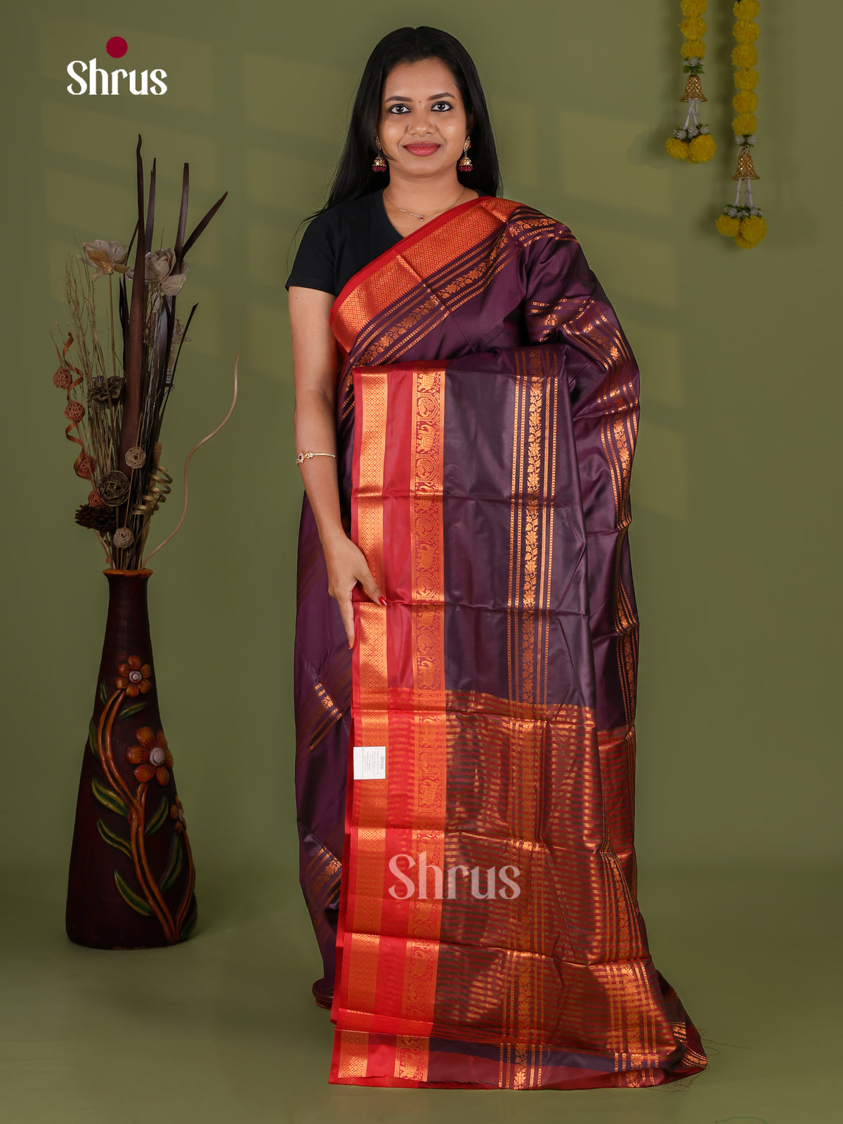 Semi Kanchipuram Saree - EI12138