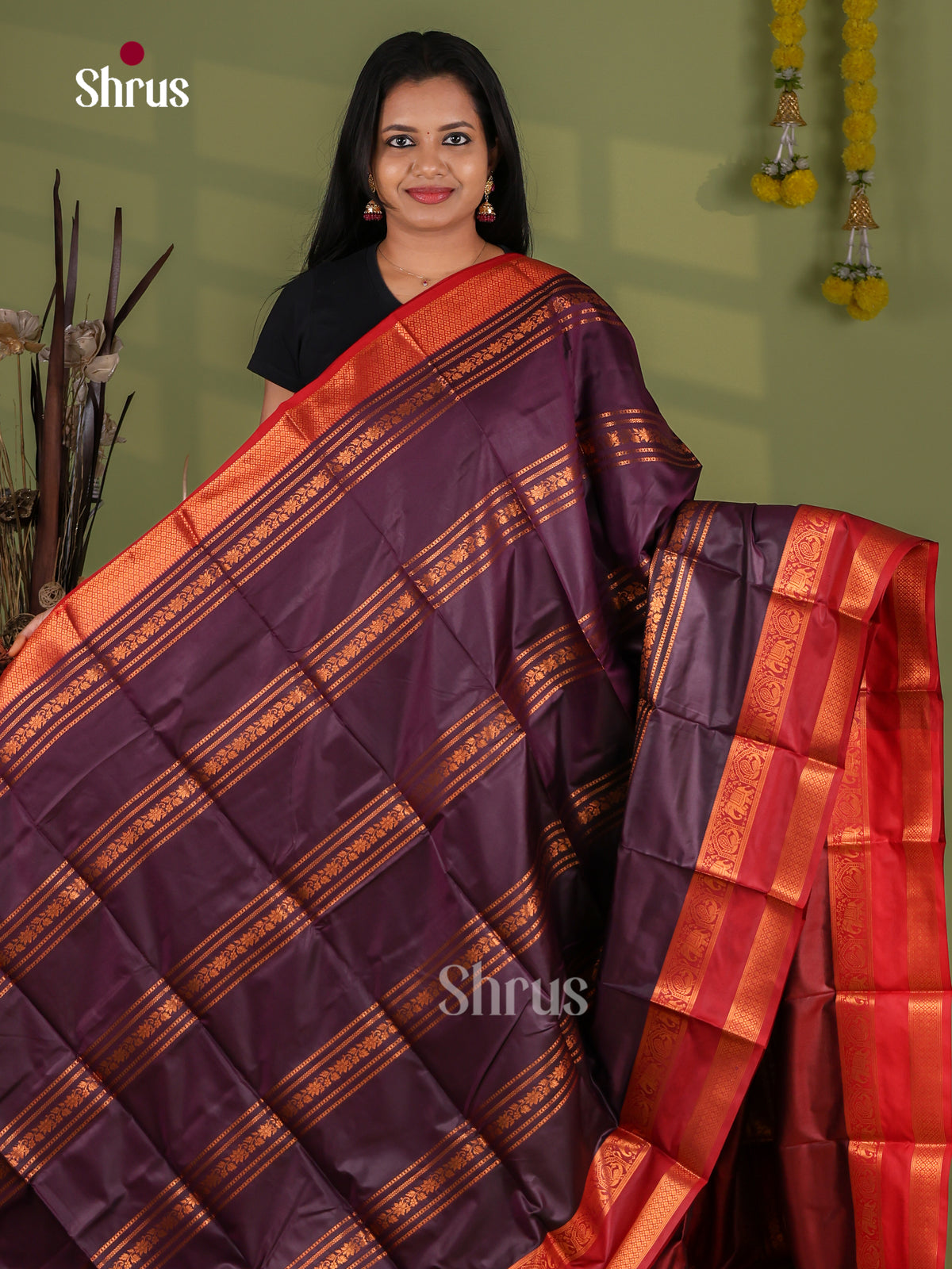 Semi Kanchipuram Saree - EI12138