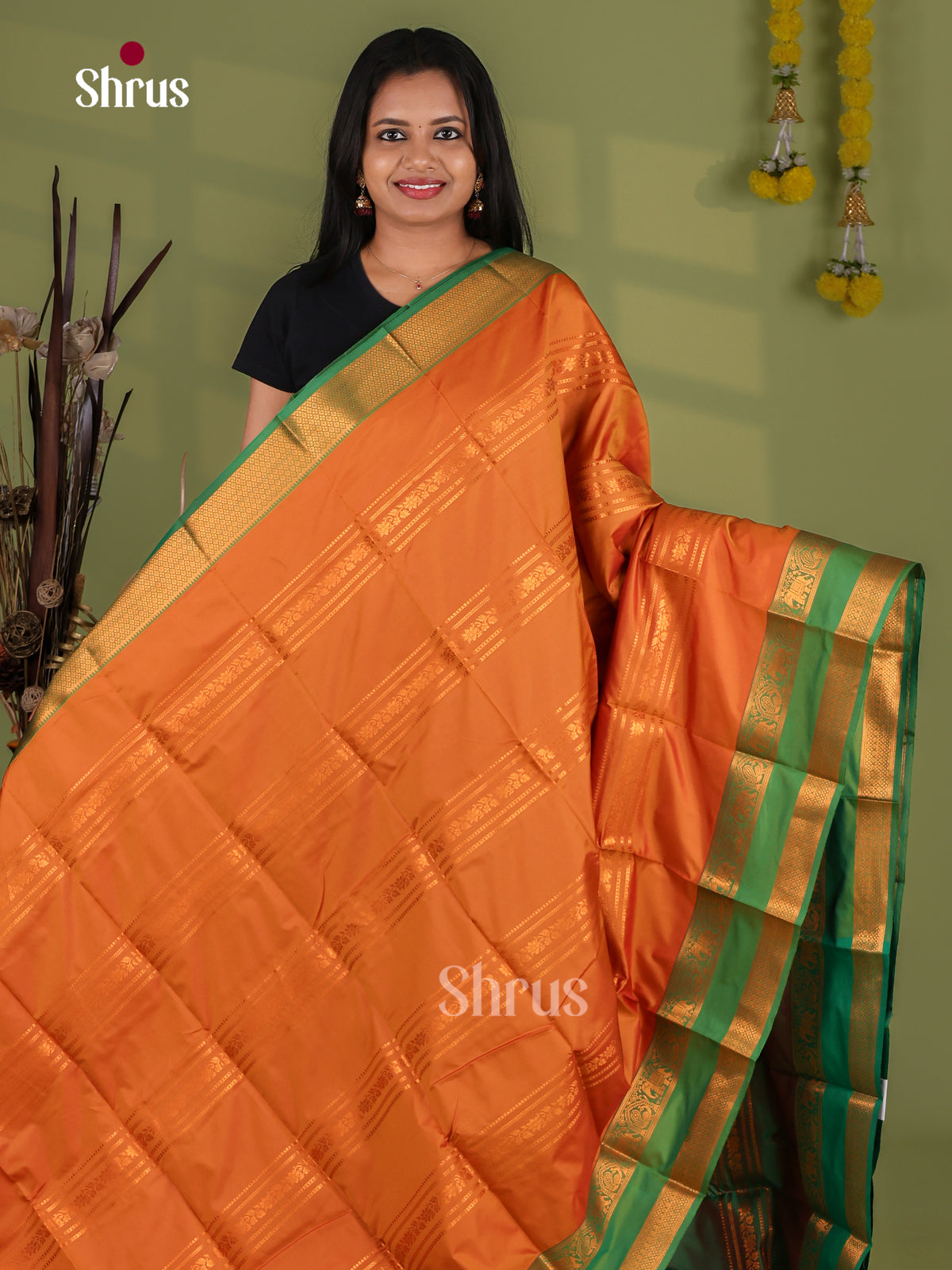 Semi Kanchipuram Saree - EI12139
