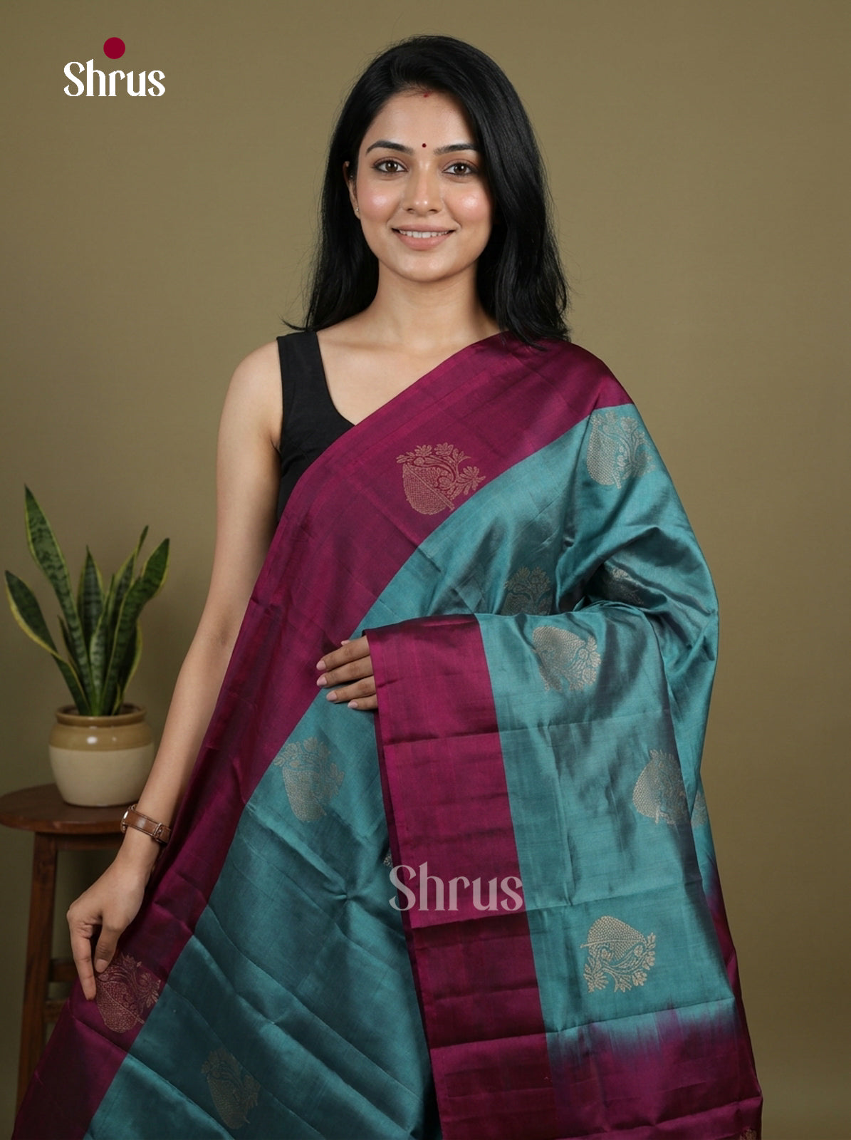 Softsilk-halfpure Saree - EI15048