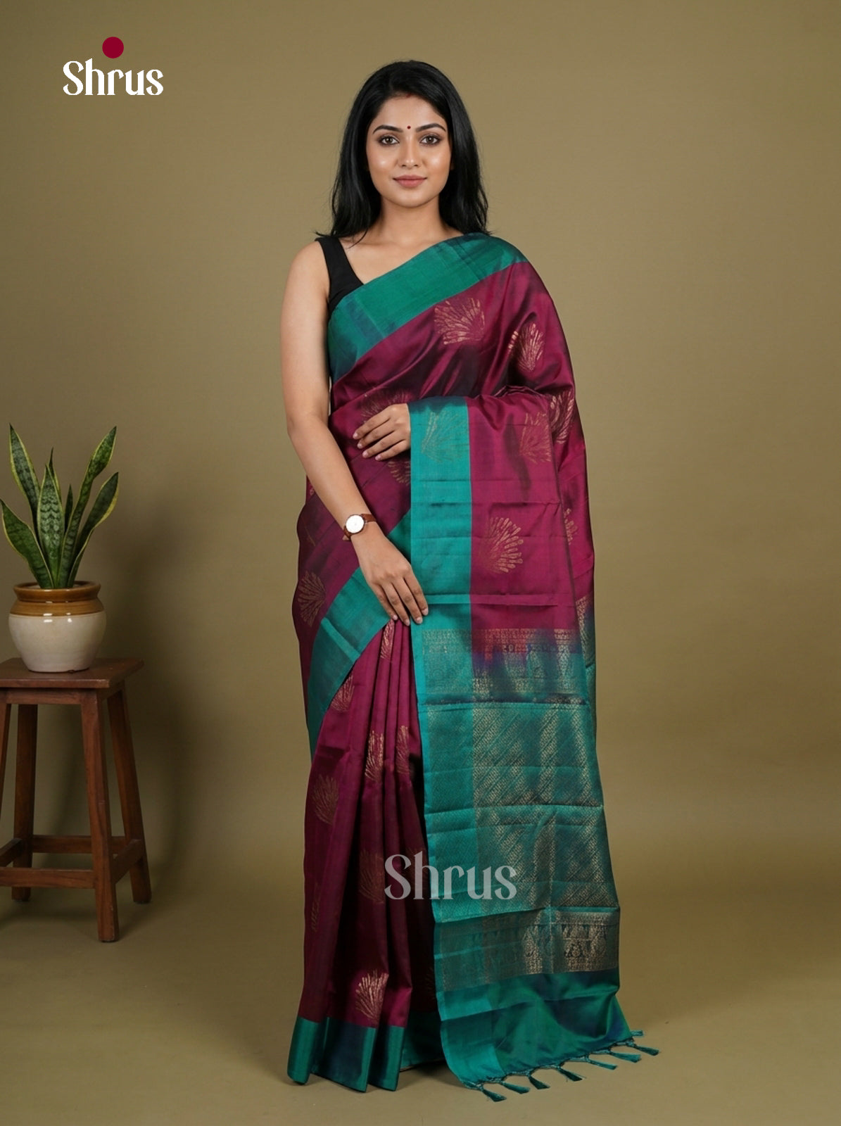 Softsilk-halfpure Saree - EI15050