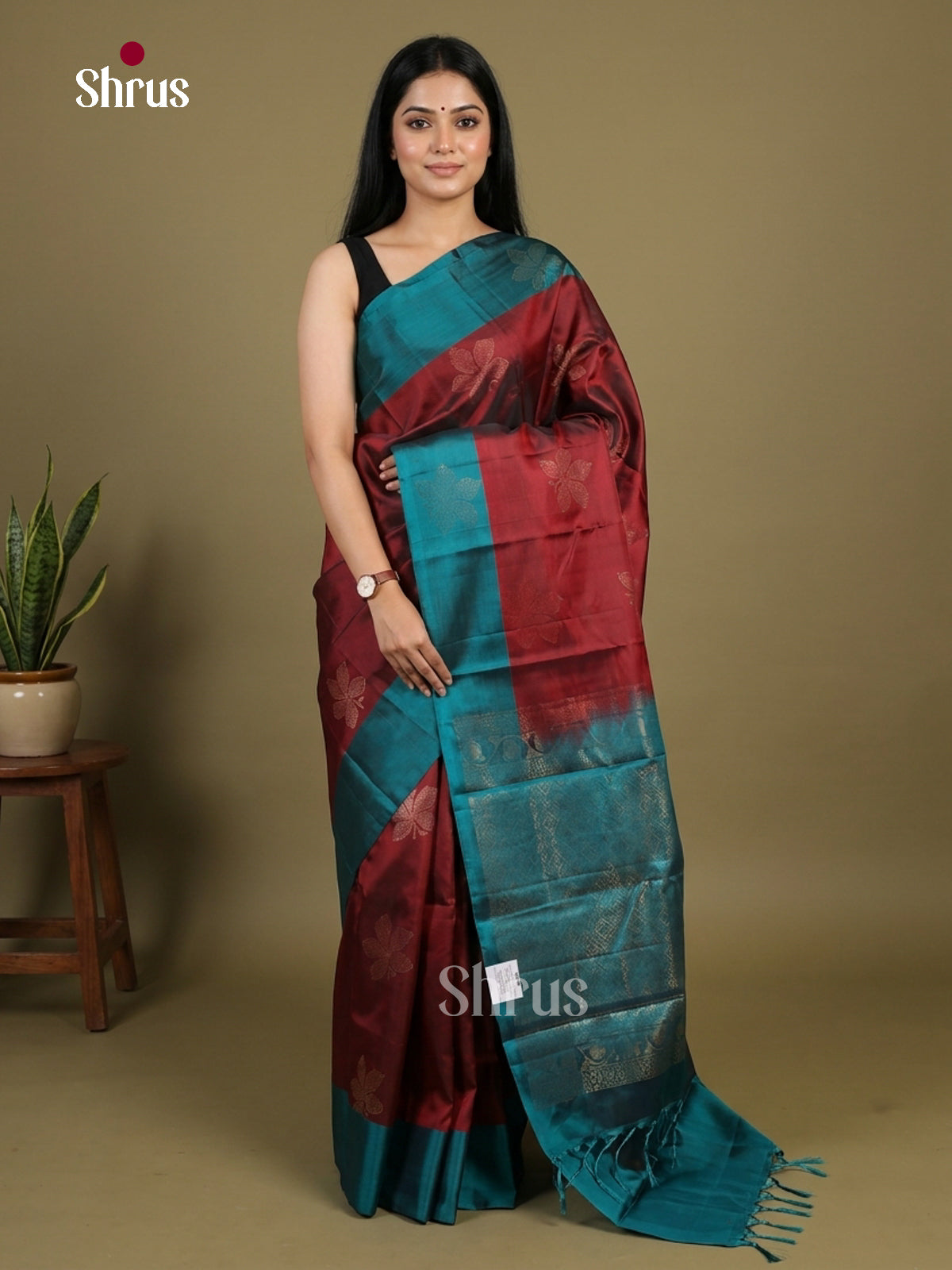 Softsilk-halfpure Saree - EI15054