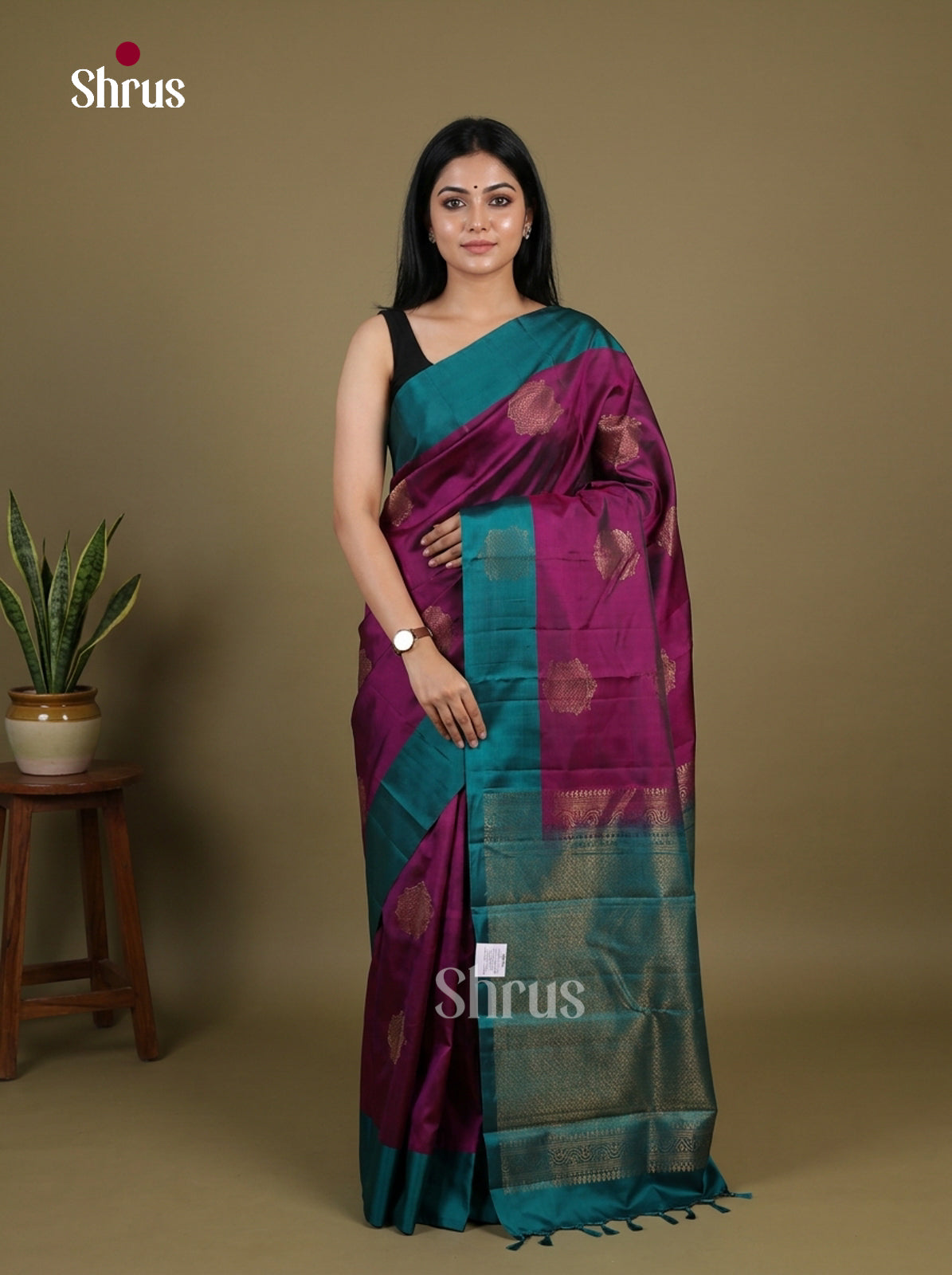 Softsilk-halfpure Saree - EI15110