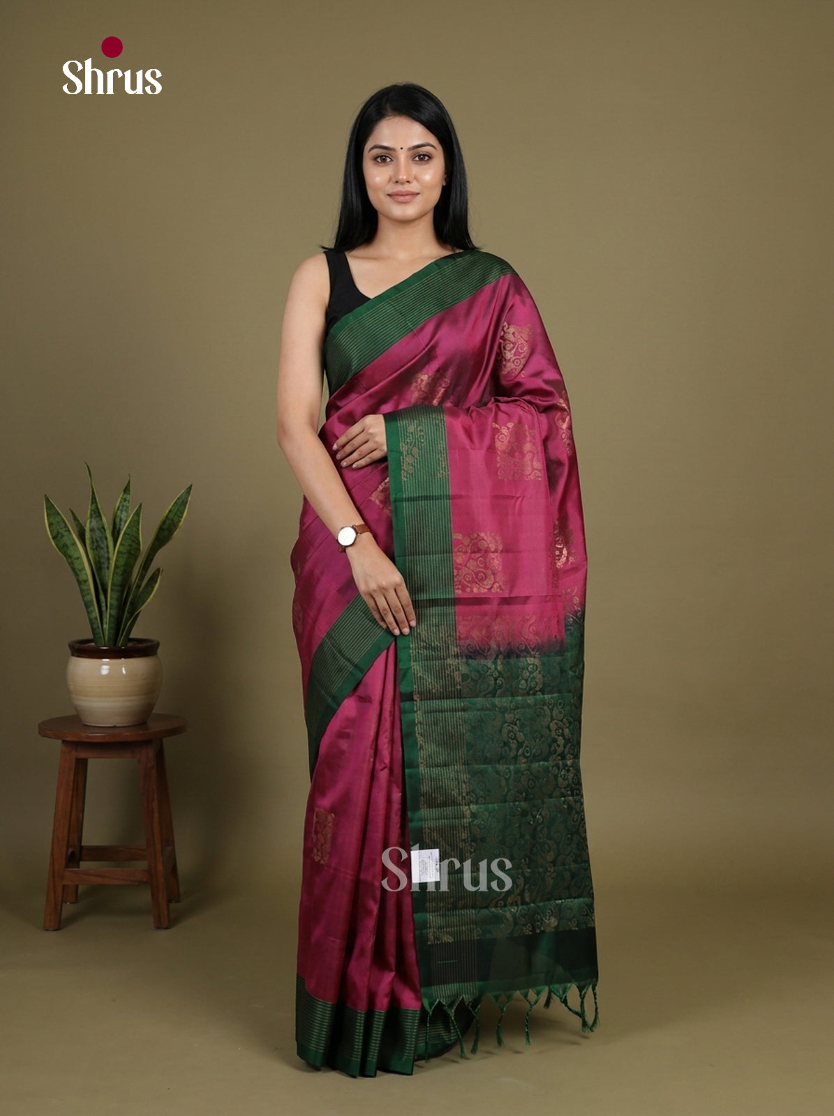 Softsilk-halfpure Saree - EI15120