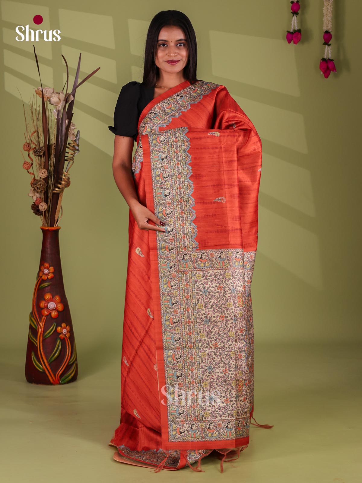 Printed Madhubani Saree - EI16718
