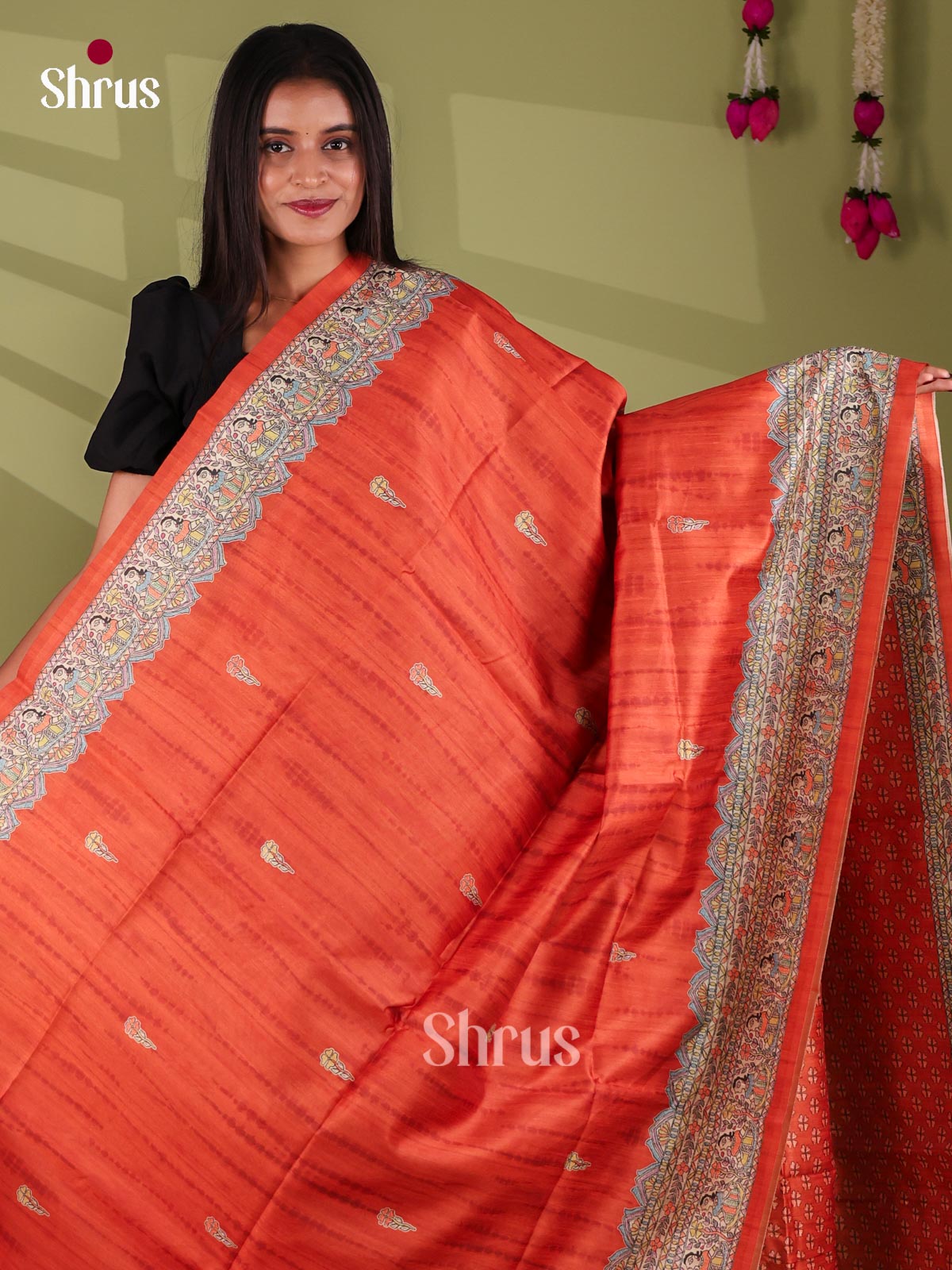 Printed Madhubani Saree - EI16718
