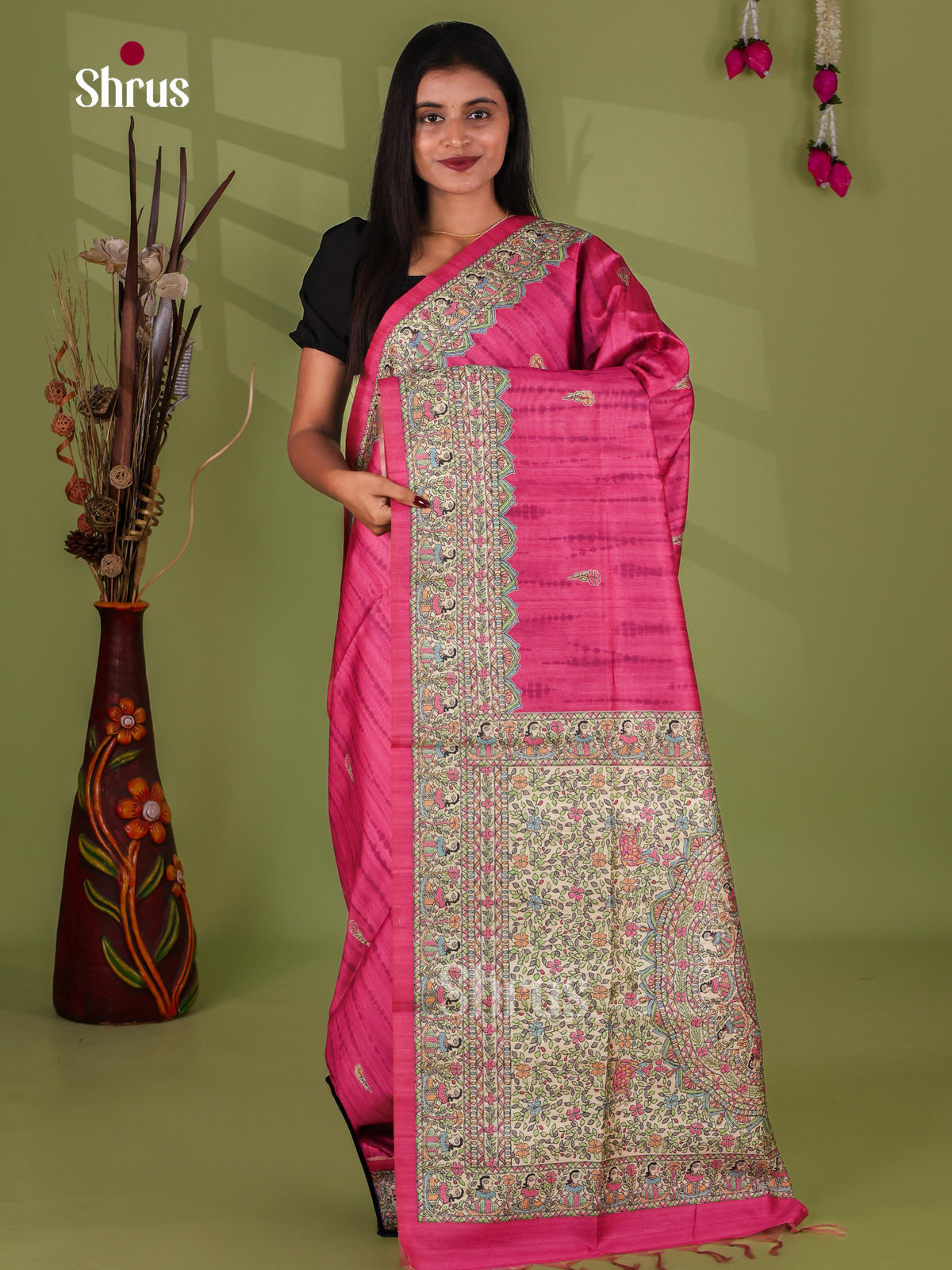 Printed Madhubani Saree - EI16723