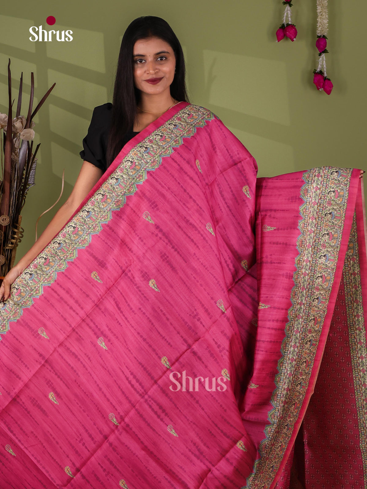 Printed Madhubani Saree - EI16723