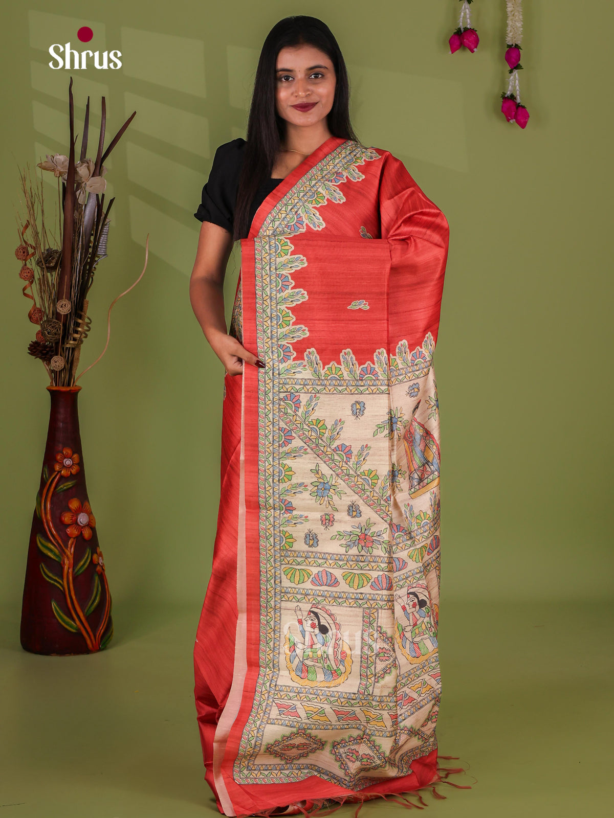 Printed Madhubani Saree - EI16724