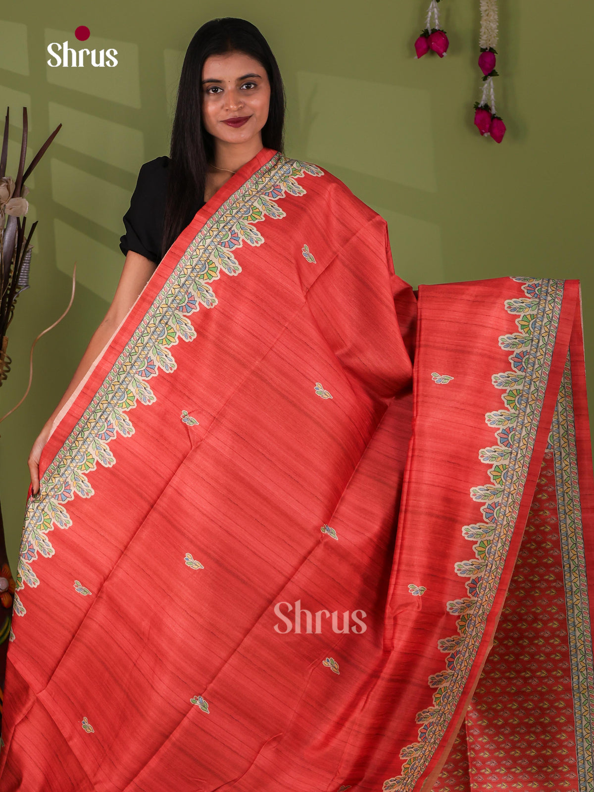 Printed Madhubani Saree - EI16724