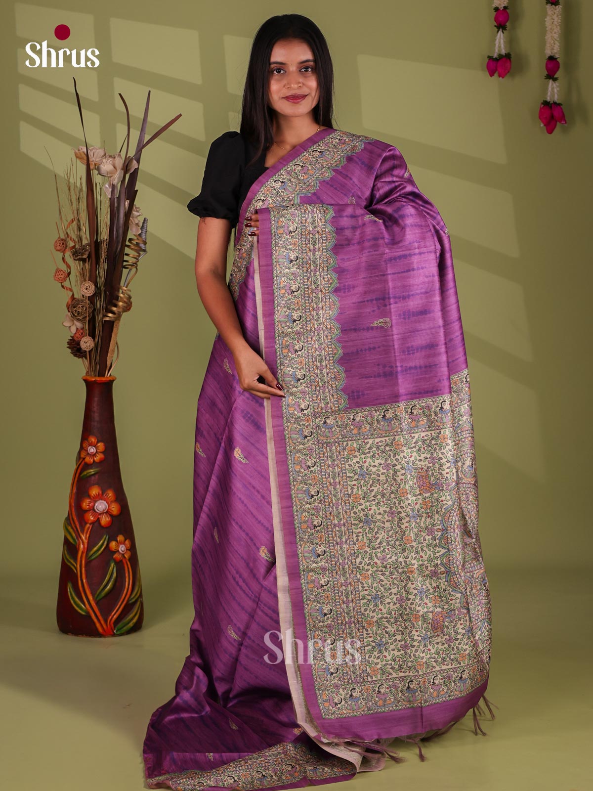 Printed Madhubani Saree - EI16752